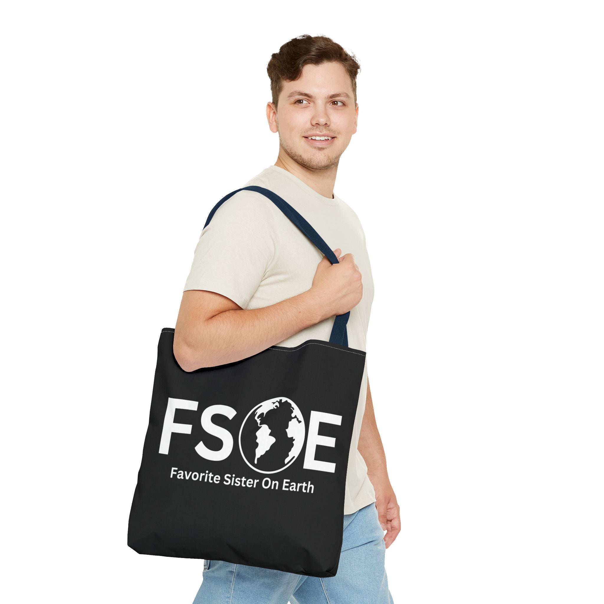 Favorite Sister On Earth (FSOE) Tote Bag - Custom Printed Stylish and Functional Tote