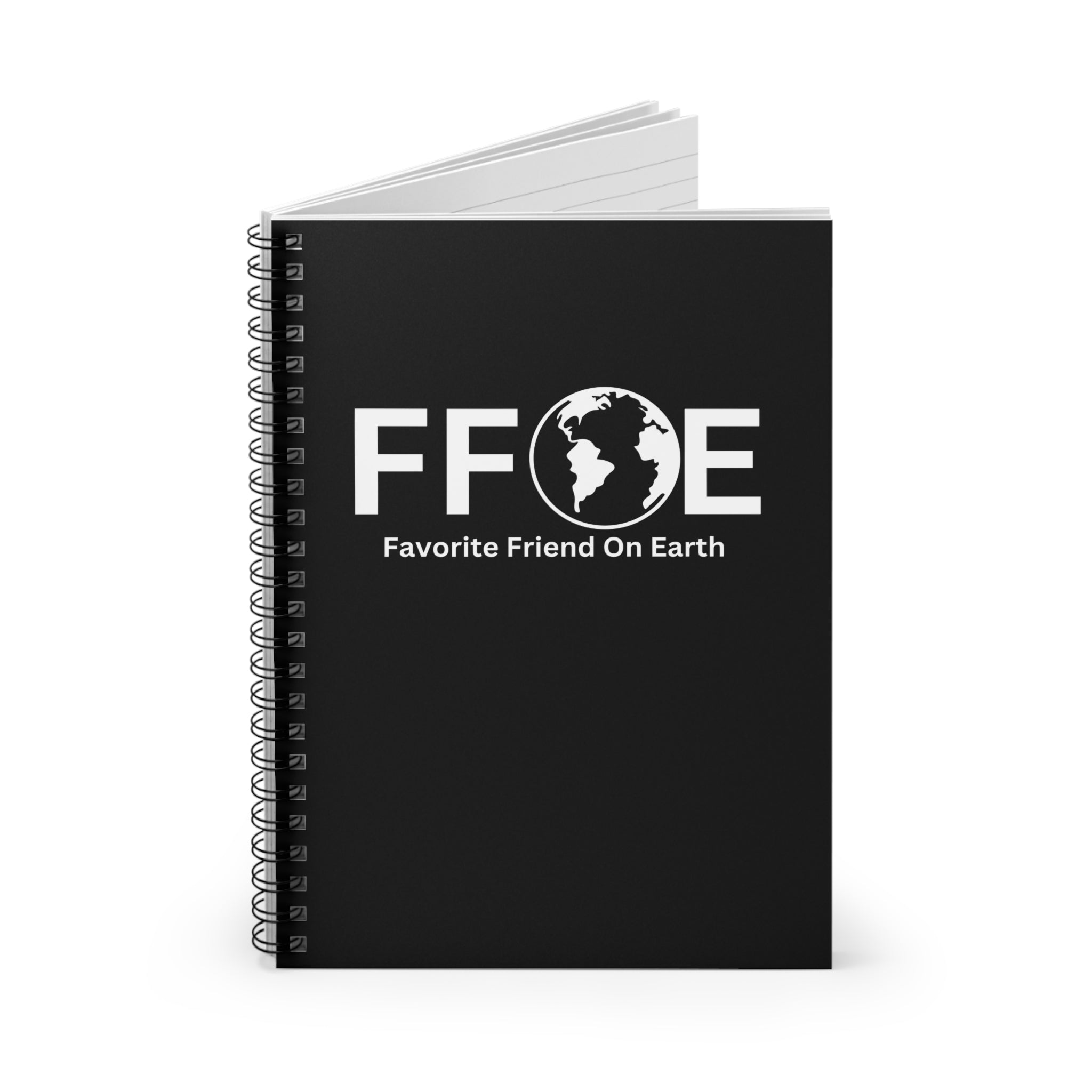 Favorite Friend On Earth (FFOE) Spiral Notebook - 118 Page Ruled Line Notebook for Everyday Use