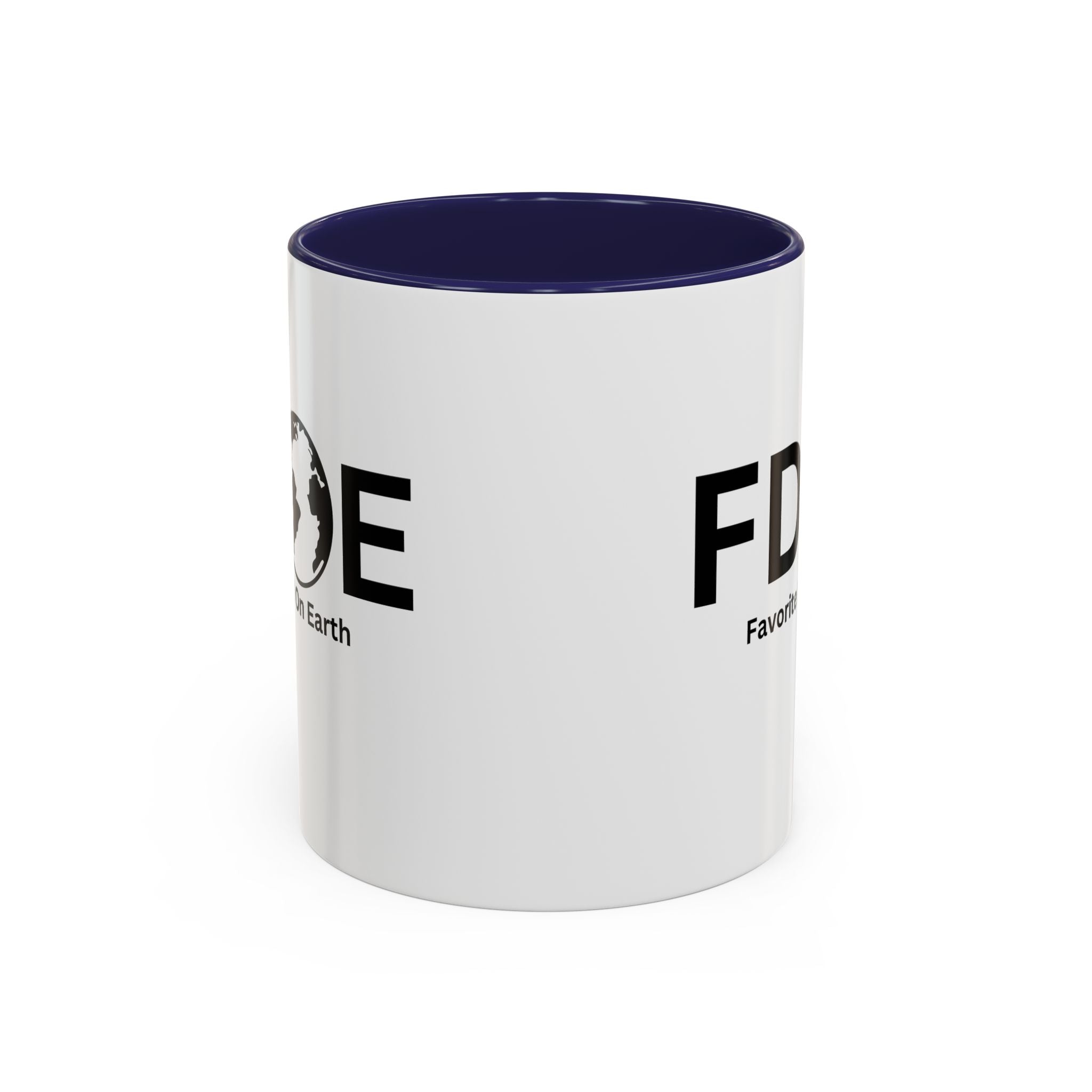 Favorite Dad On Earth (FDOE) Accent Coffee Mug (11oz, 15oz)