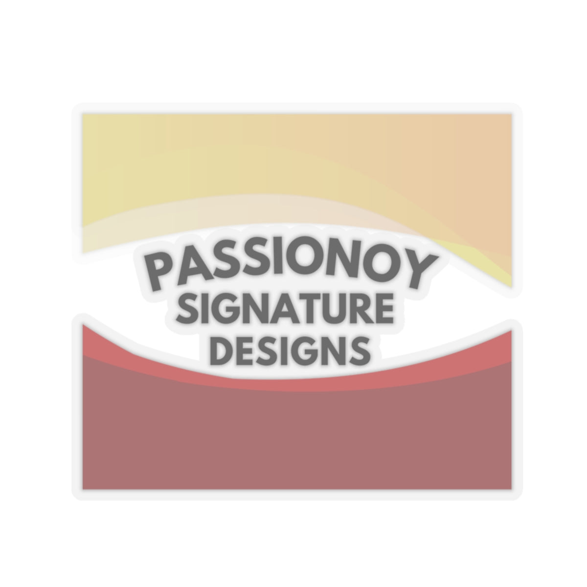 Passionoy Signature Designs-A1 Kiss-Cut Stickers - Custom Vinyl Stickers for Creative Decor