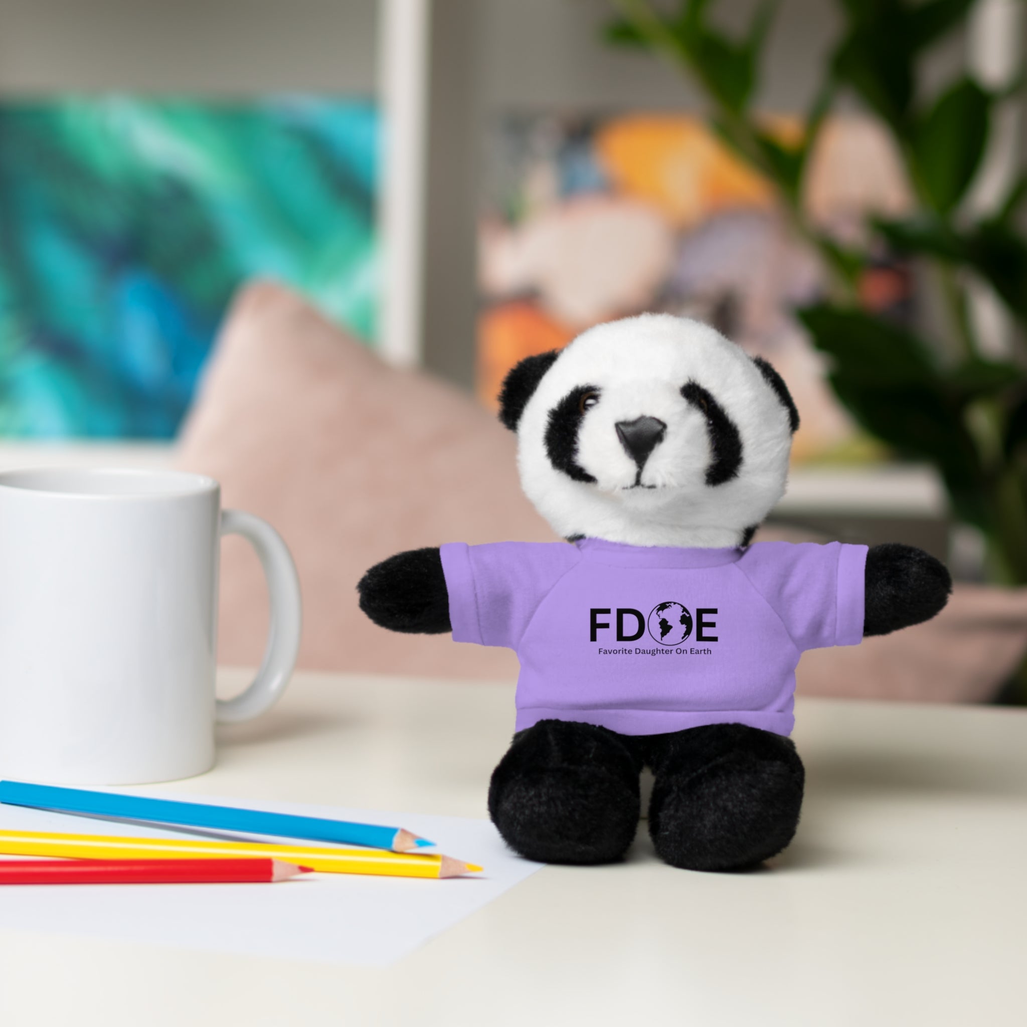 Favorite Daughter on Earth Stuffed Animal – Customizable T-Shirt & Animal