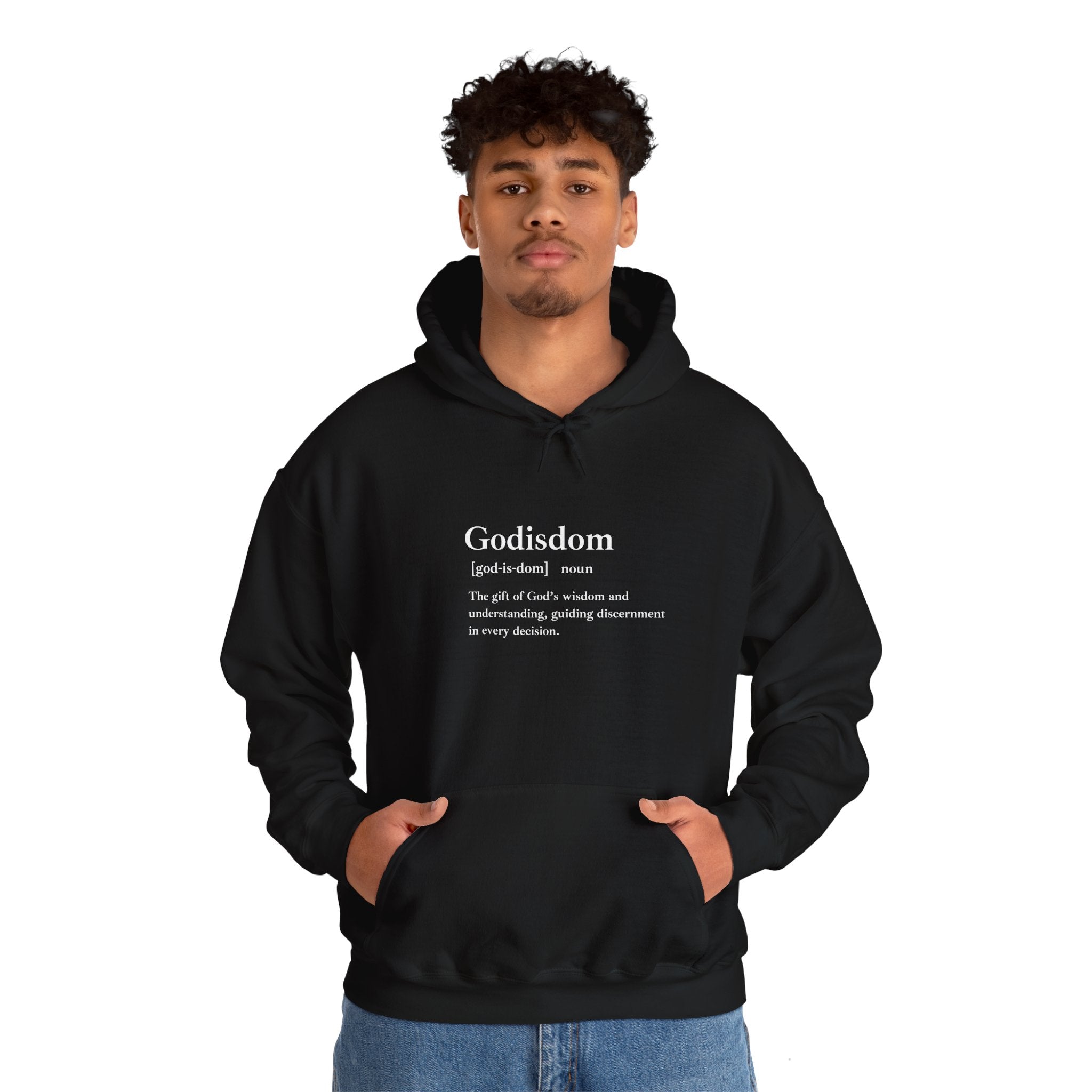Godisdom Unisex Heavy Blend™ Hooded Sweatshirt – Faith-Based Apparel, Comfortable Hoodie, Ethical Fashion