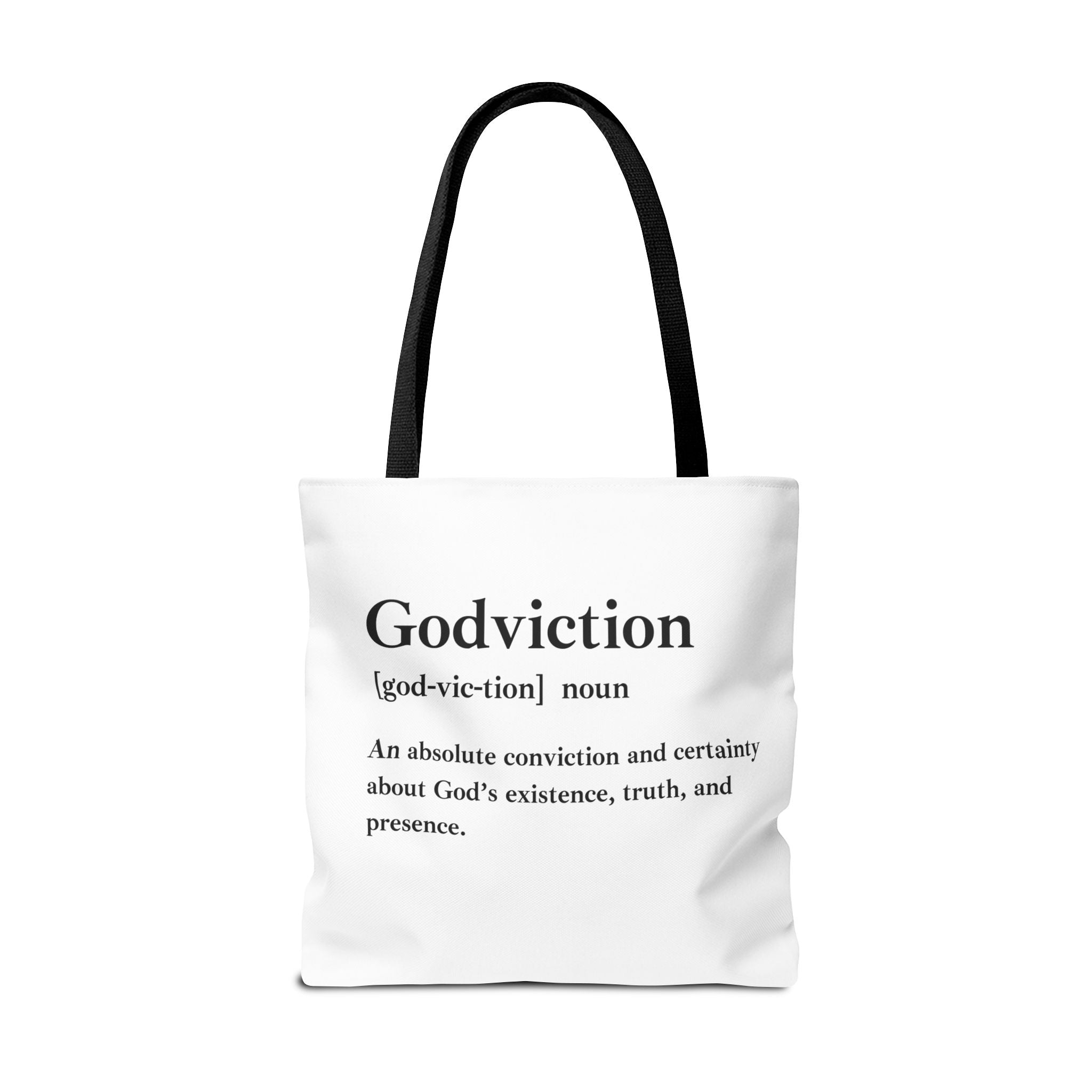 Godviction Tote Bag - Custom Printed Stylish and Functional Tote