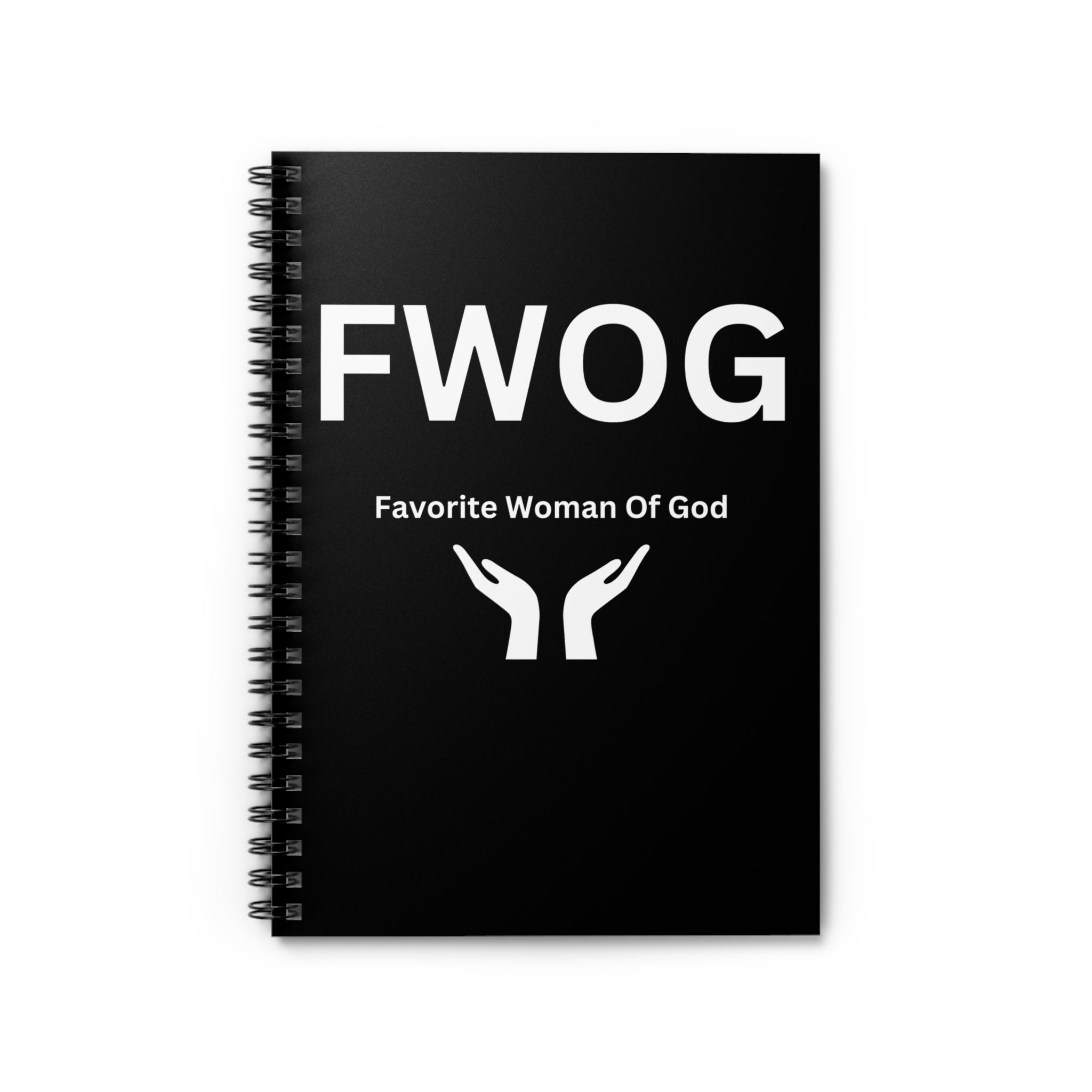Favorite Woman of God (FWOG) Spiral Notebook - 118 Page Ruled Line Notebook for Everyday Use