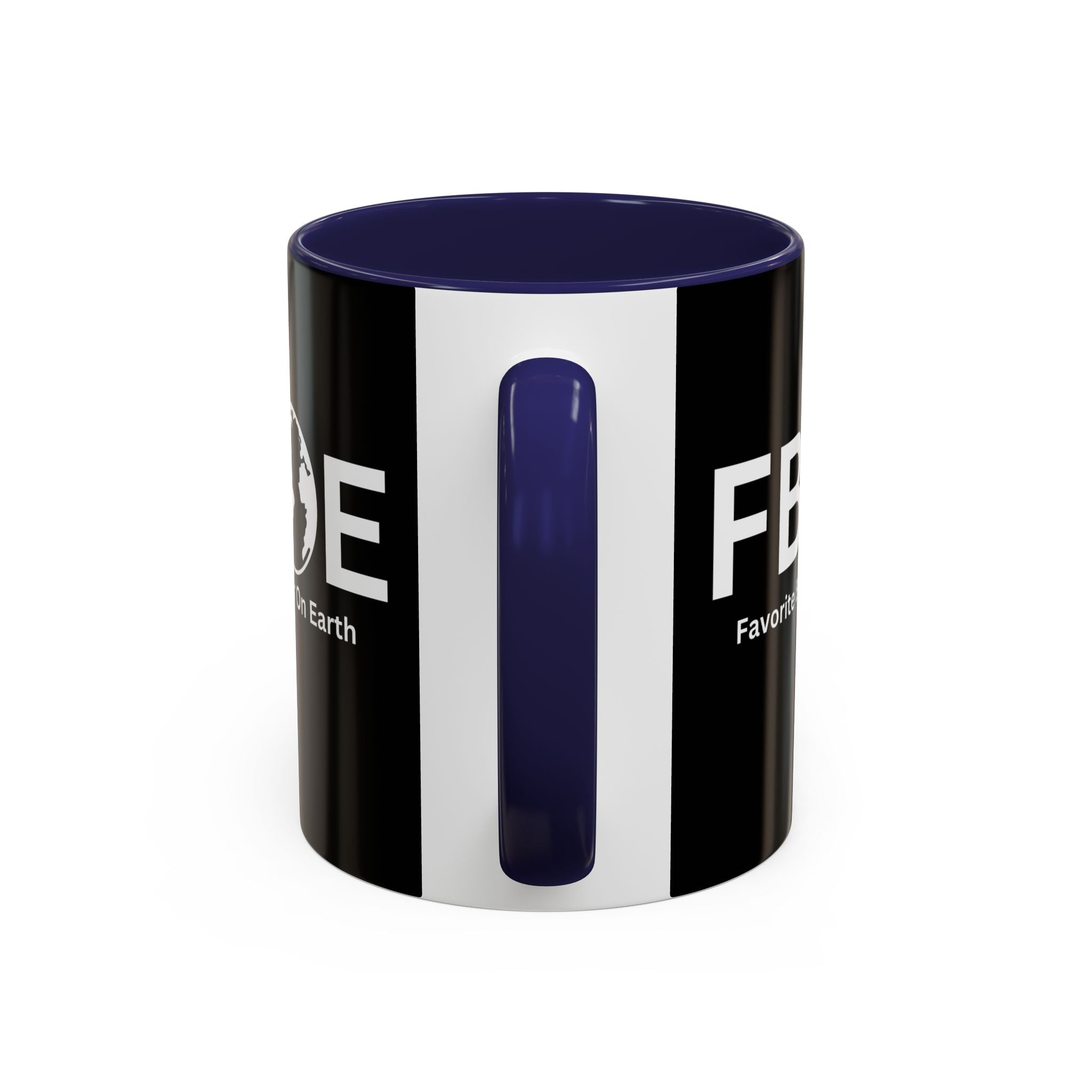 Favorite Brother On Earth (FBOE) Accent Coffee Mug (11oz, 15oz)