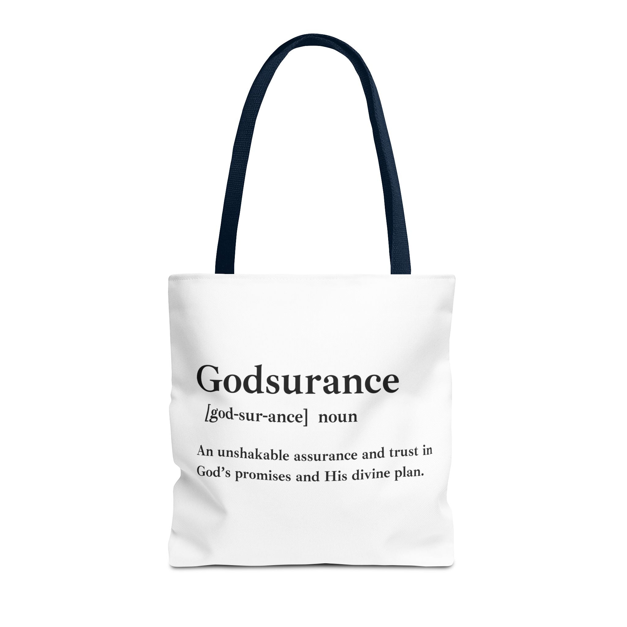 Godsurance Tote Bag - Custom Printed Stylish and Functional Tote
