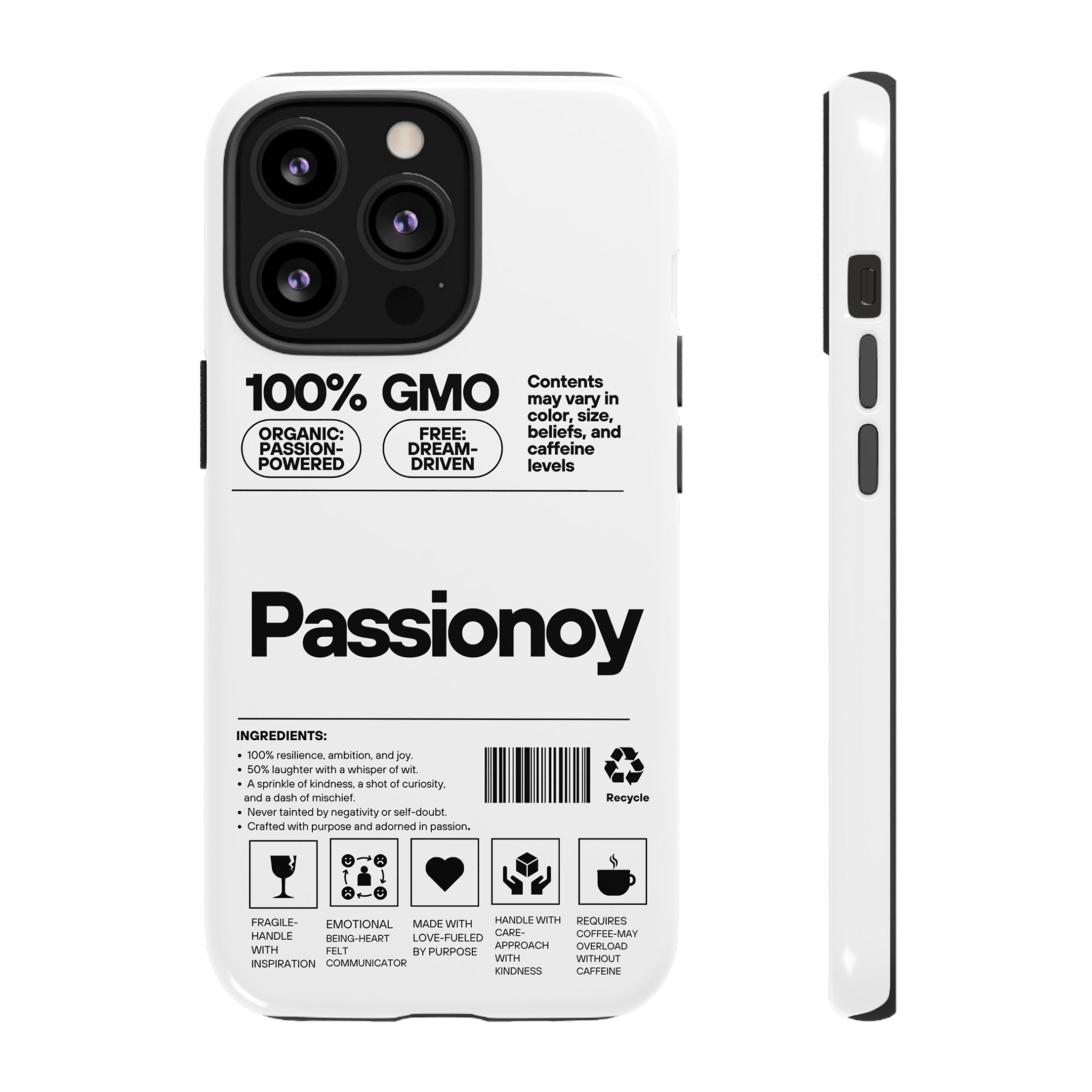 Passionoy Label Tough Cases - Custom Protective Phone Cases for iPhone, Samsung Galaxy, and Google Pixel