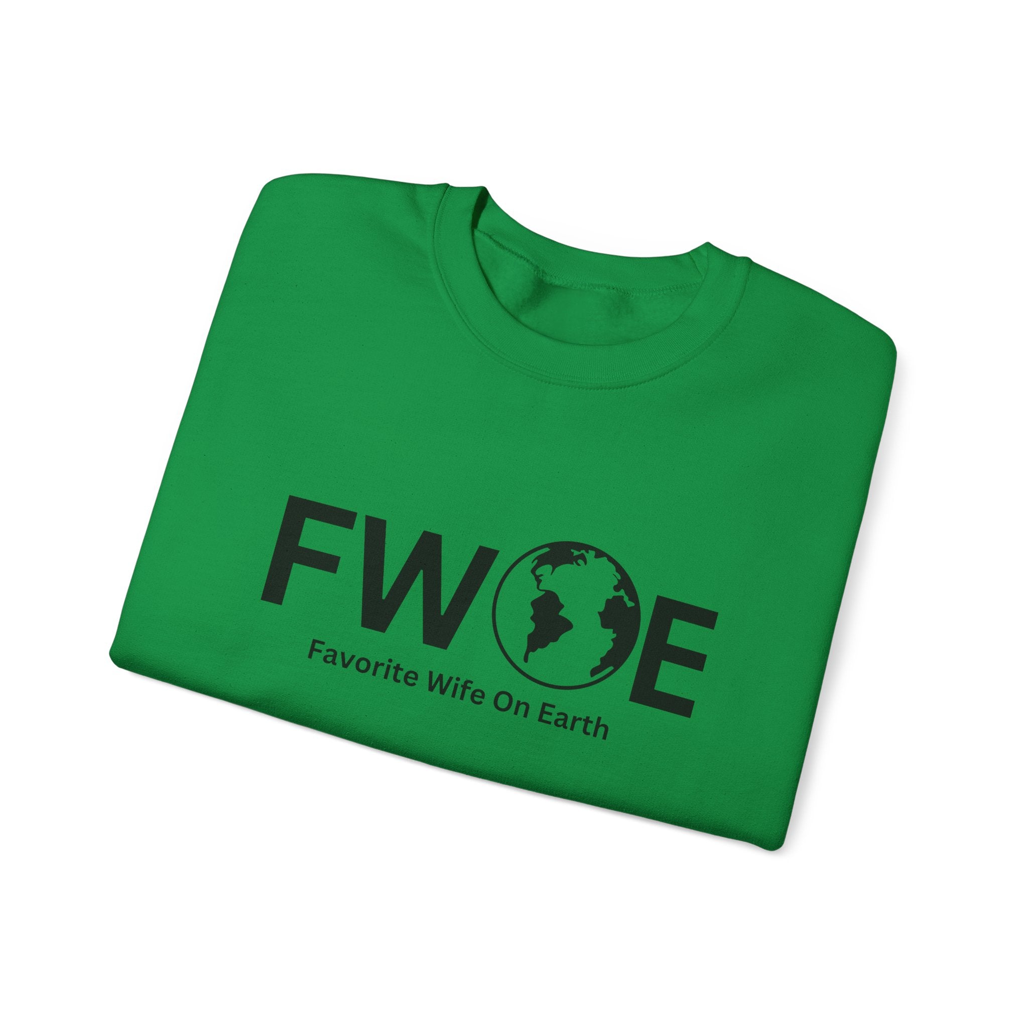 Favorite Wife On Earth (FWOE) Crewneck Sweatshirt - Cozy and Stylish Hoodie for Cold Days