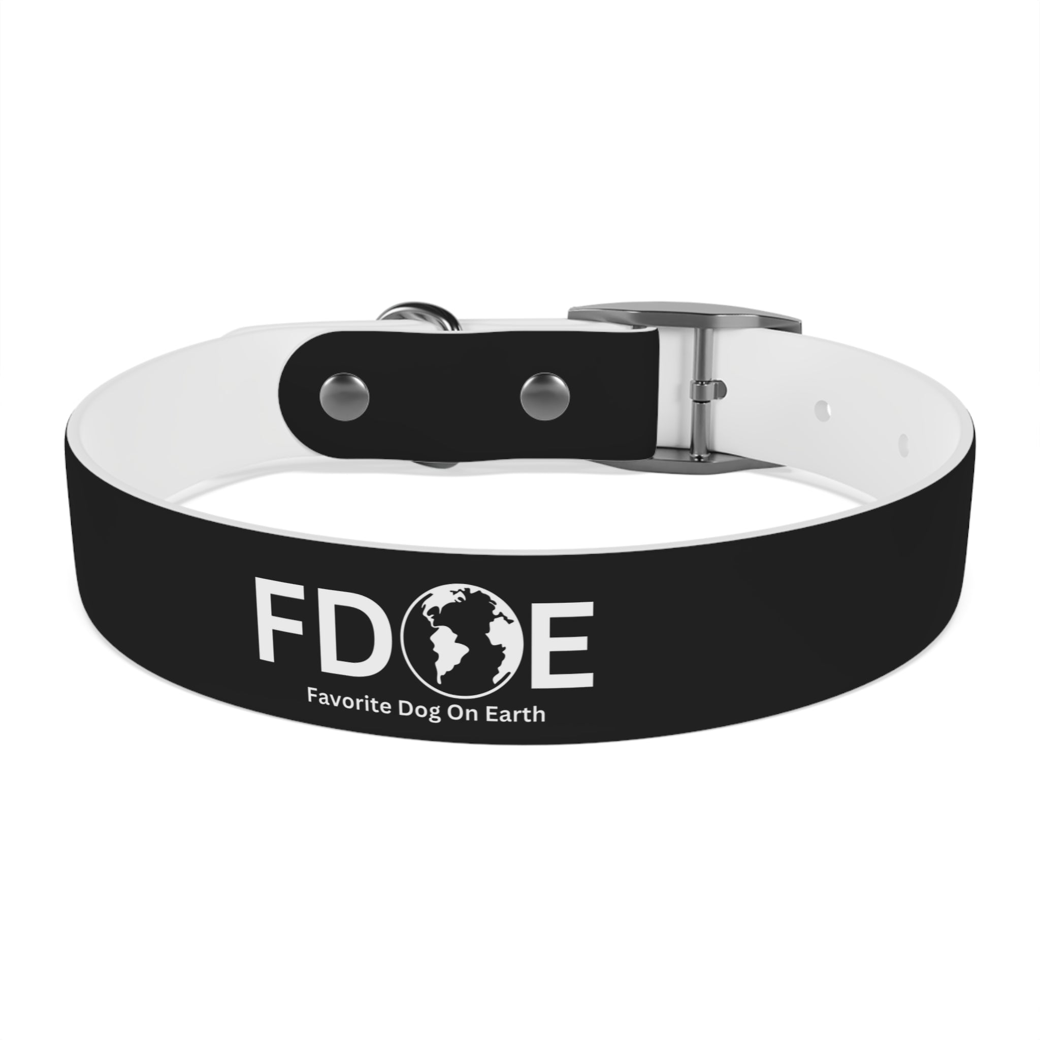 Favorite Dog On Earth (FDOE) Personalized Dog Collar - Customizable and Stylish Pet Accessory