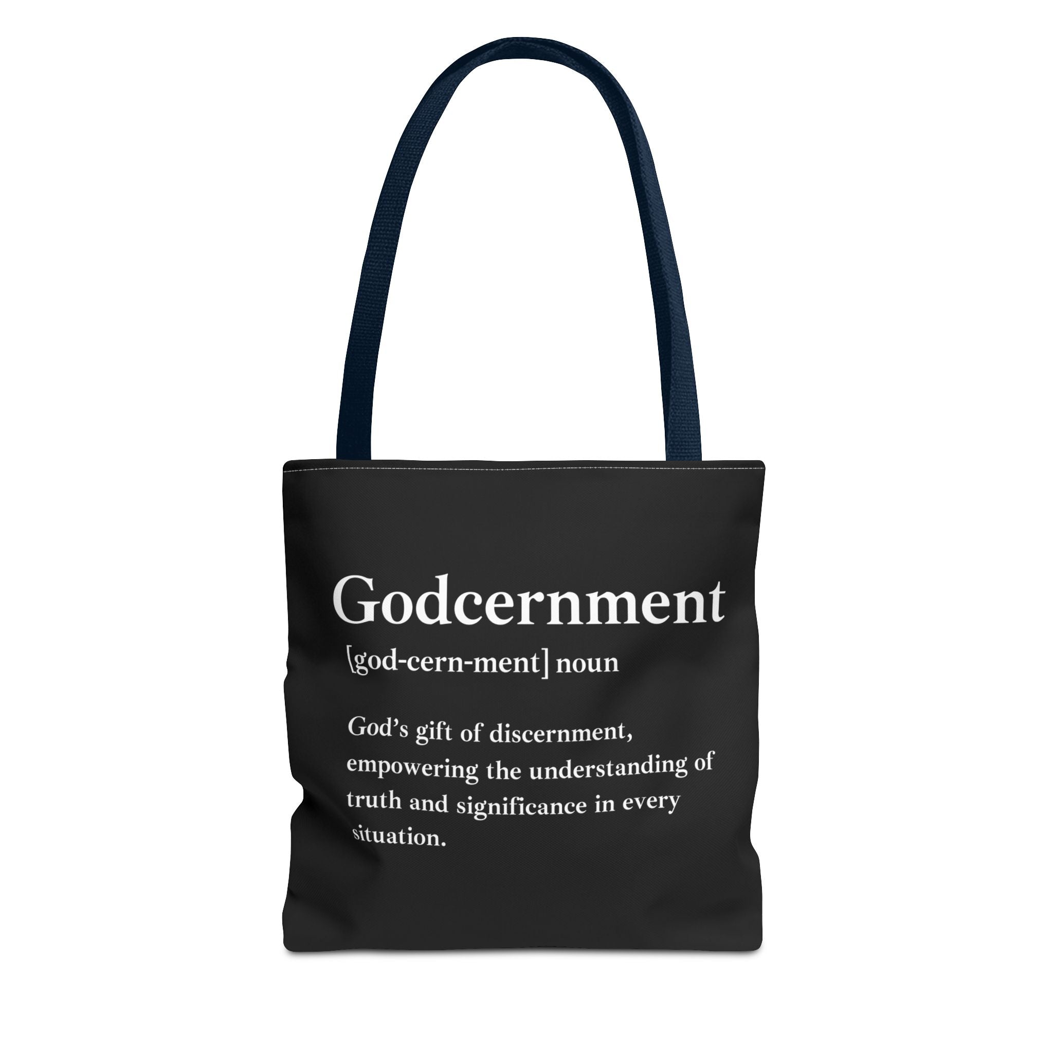Godcernment Tote Bag - Custom Printed Stylish and Functional Tote