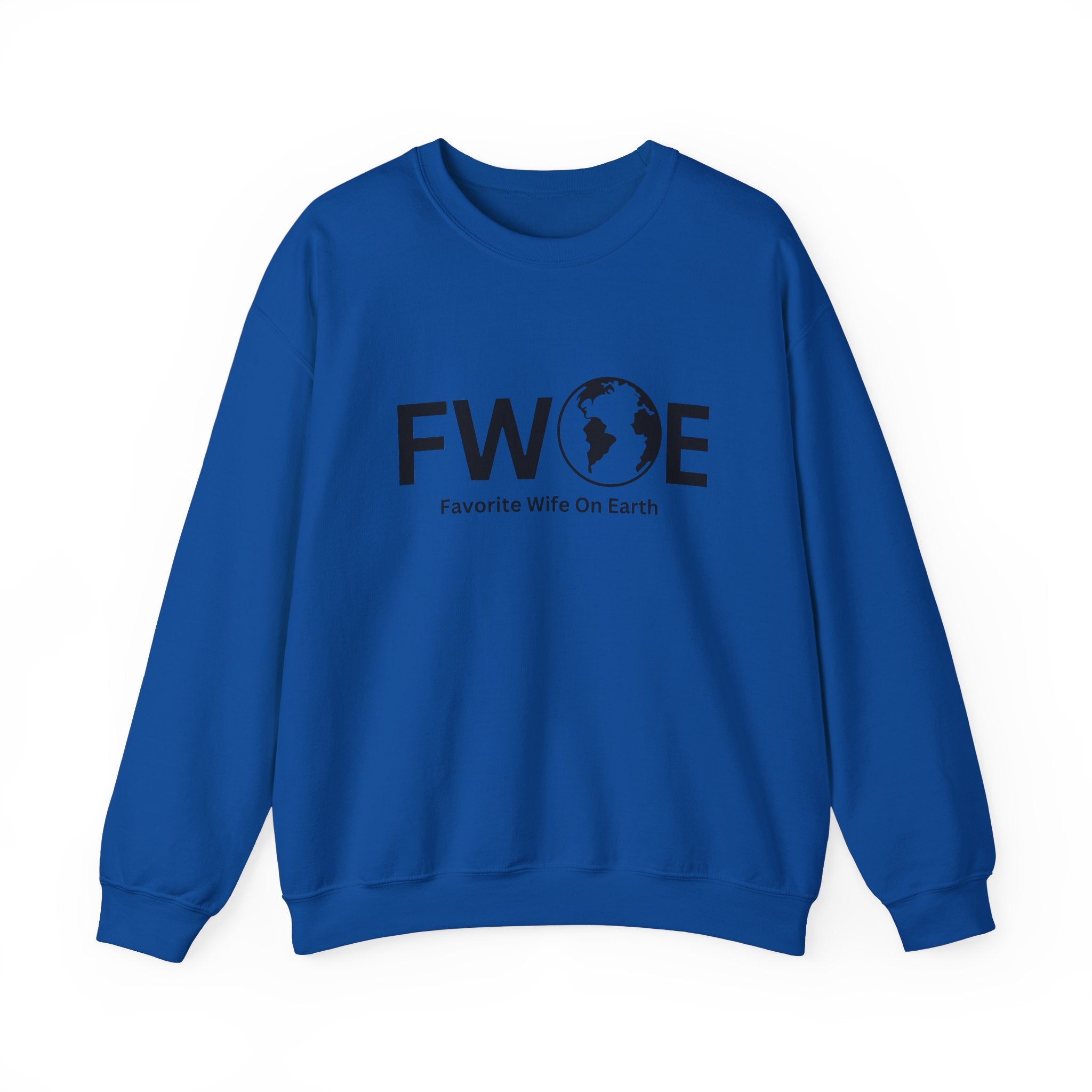 Favorite Wife On Earth (FWOE) Crewneck Sweatshirt - Cozy and Stylish Hoodie for Cold Days
