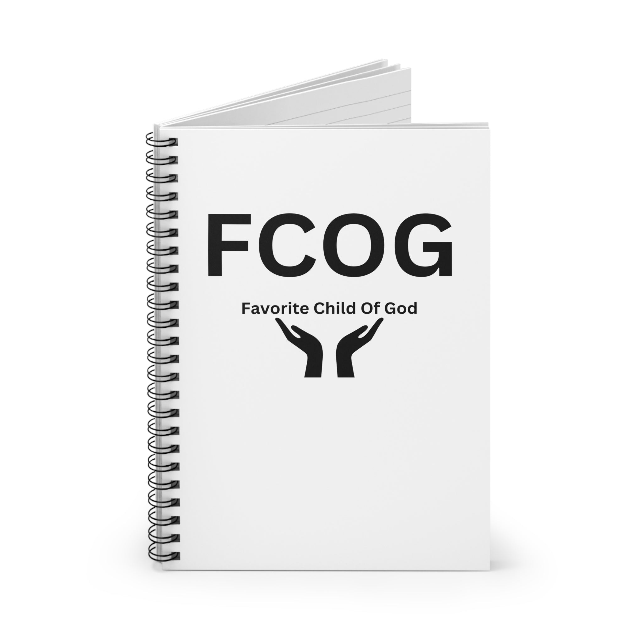Favorite Child of God (FCOG) Spiral Notebook - 118 Page Ruled Line Notebook for Everyday Use