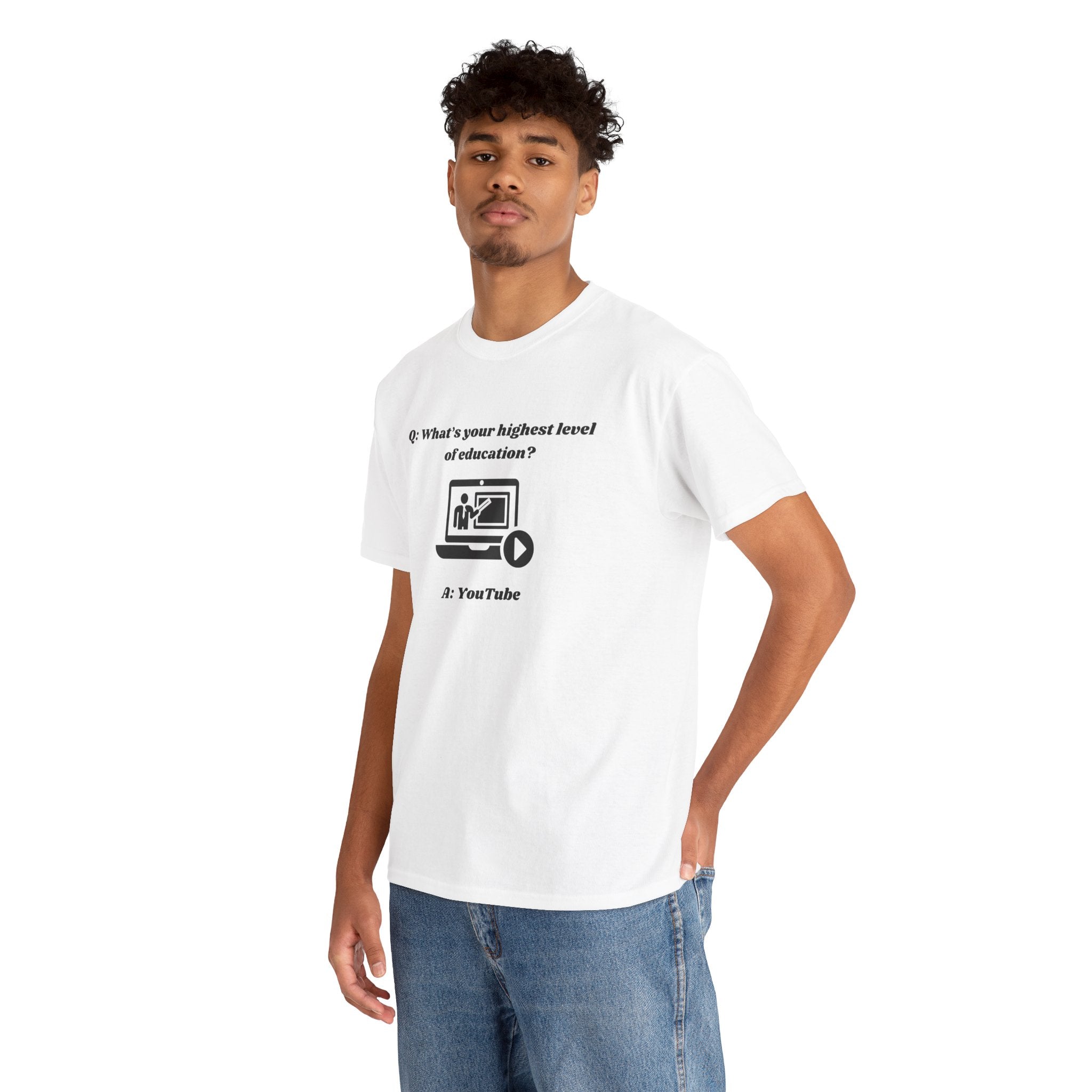 What's Your Highest Level of Education? - Unisex Heavy Cotton T-shirt