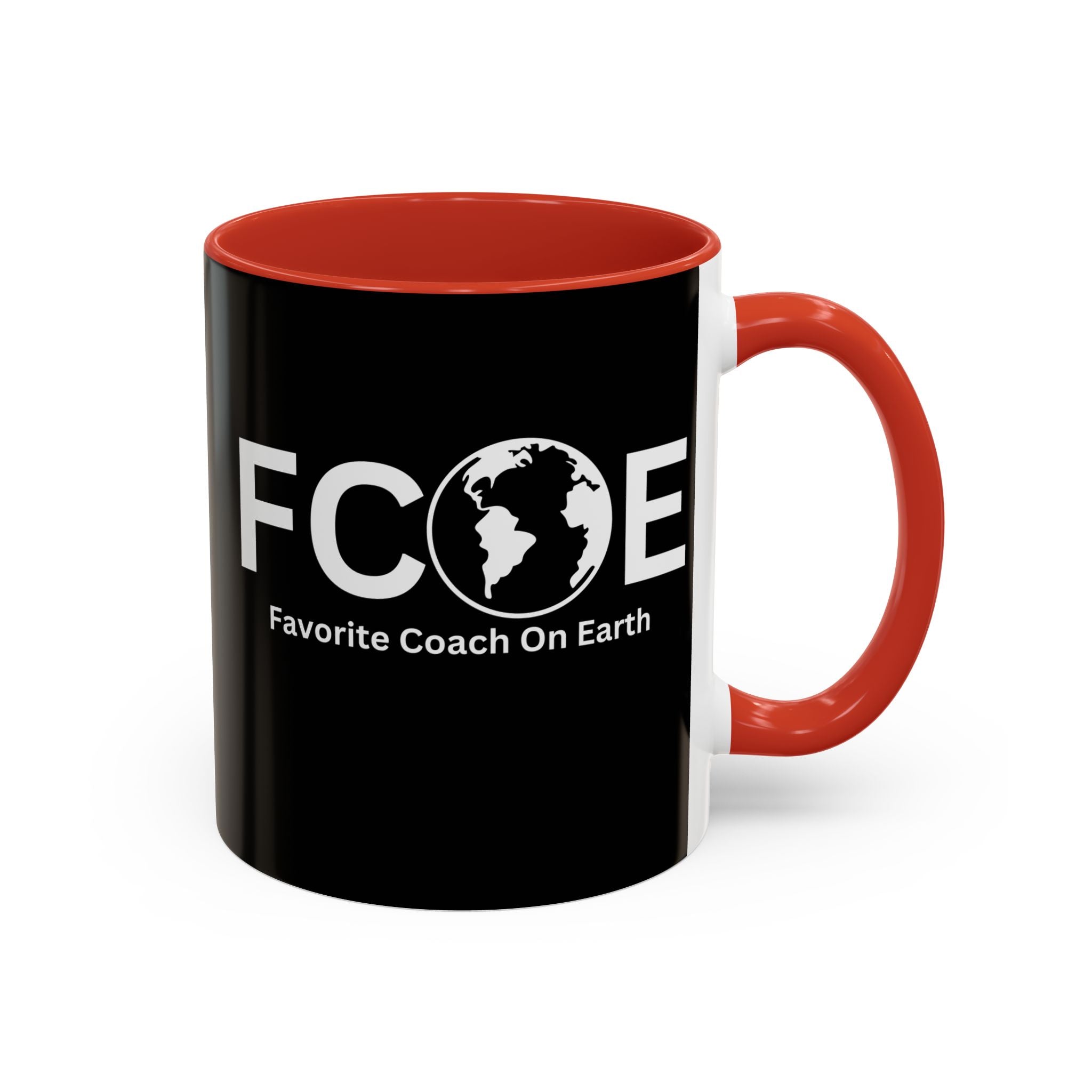 Favorite Coach On Earth (FCOE) Accent Coffee Mug (11oz, 15oz)