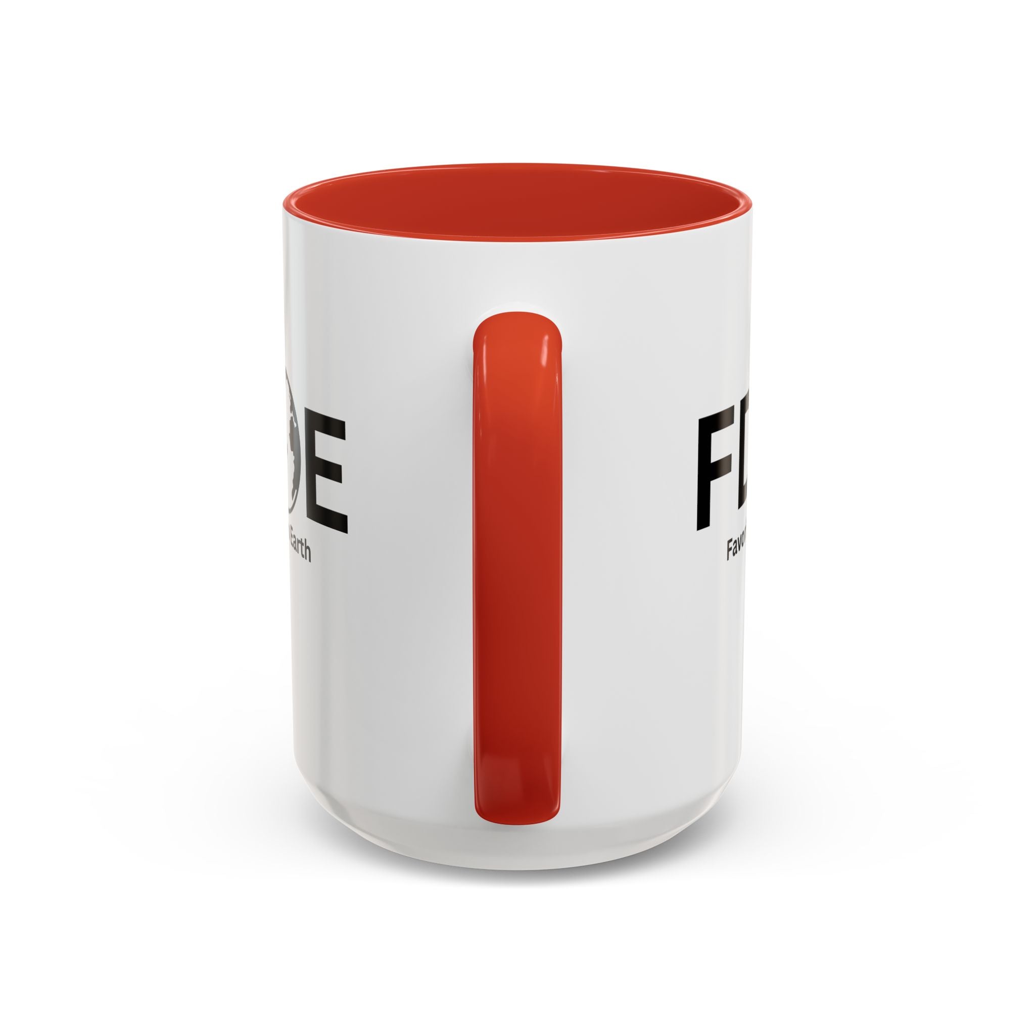 Favorite Dad On Earth (FDOE) Accent Coffee Mug (11oz, 15oz)