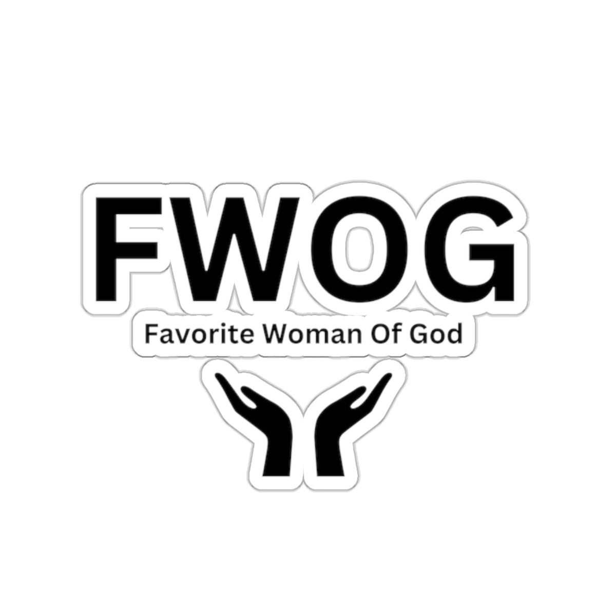 Favorite Woman of God (FWOG) Kiss-Cut Stickers - Custom Vinyl Stickers for Creative Decor