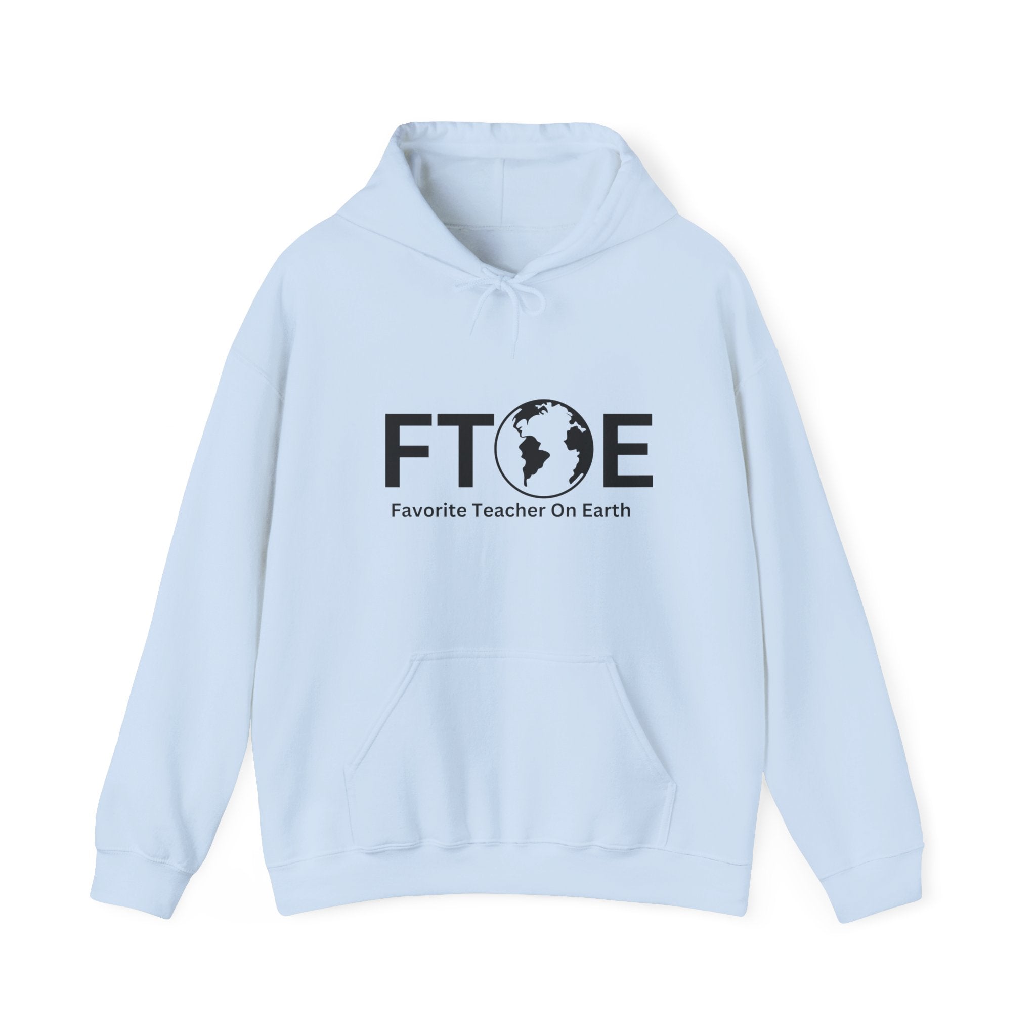 Favorite Teacher On Earth (FTOE) Unisex Heavy Blend Hooded Sweatshirt - Cozy and Stylish Hoodie for Cold Days
