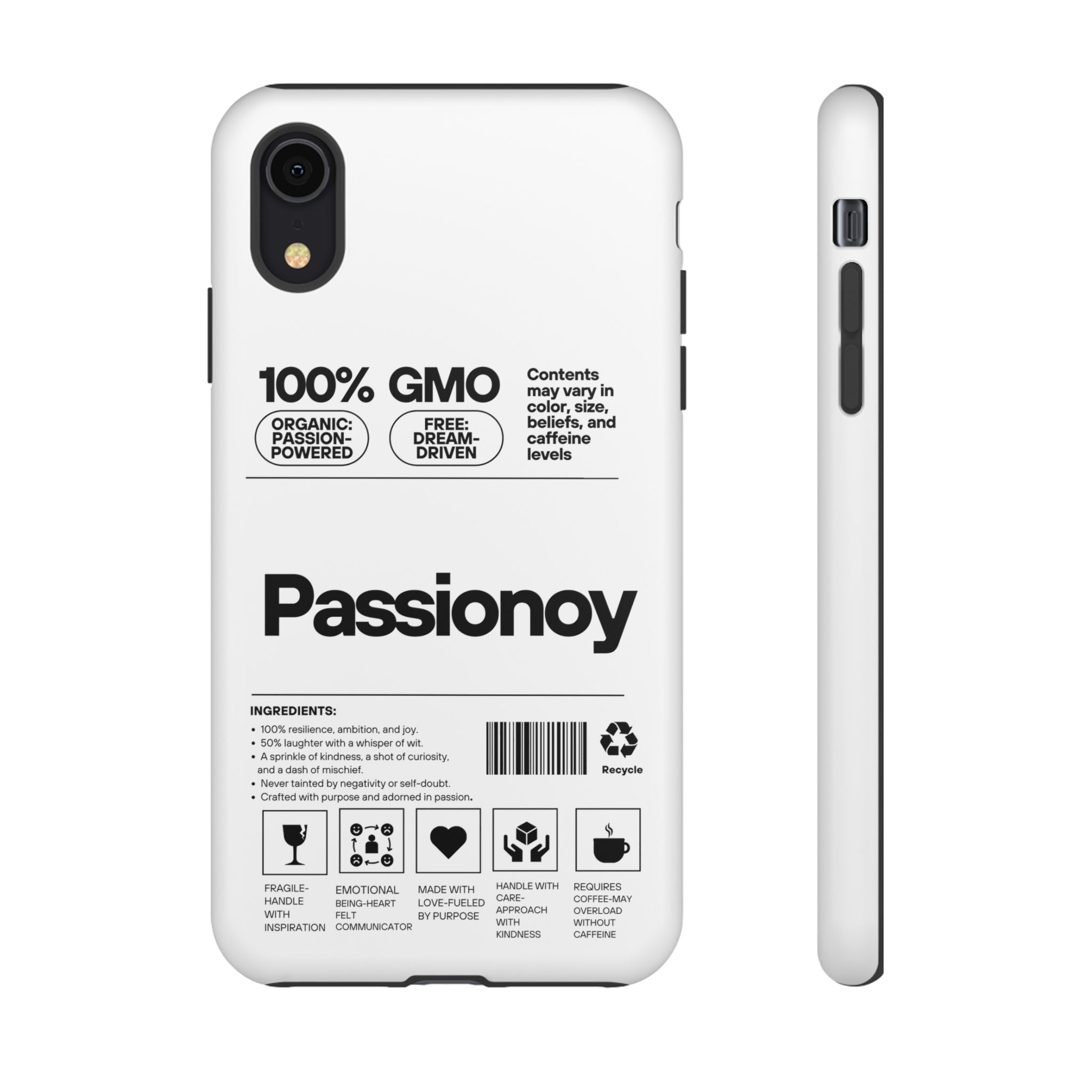 Passionoy Label Tough Cases - Custom Protective Phone Cases for iPhone, Samsung Galaxy, and Google Pixel