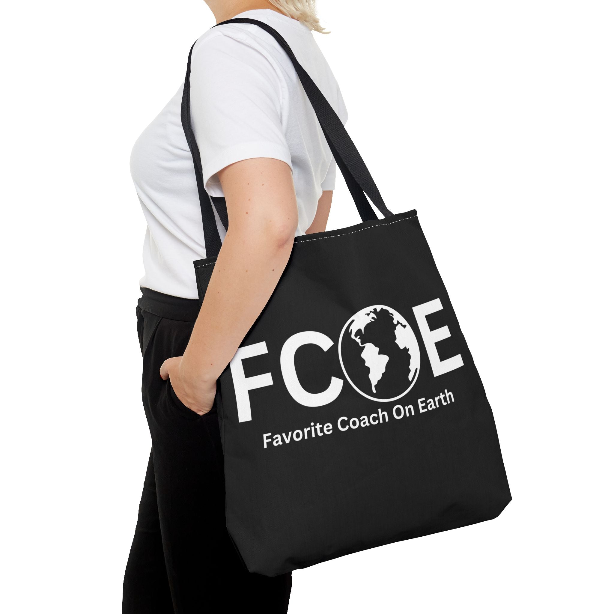 Favorite Coach On Earth (FCOE) Tote Bag - Custom Printed Stylish and Functional Tote