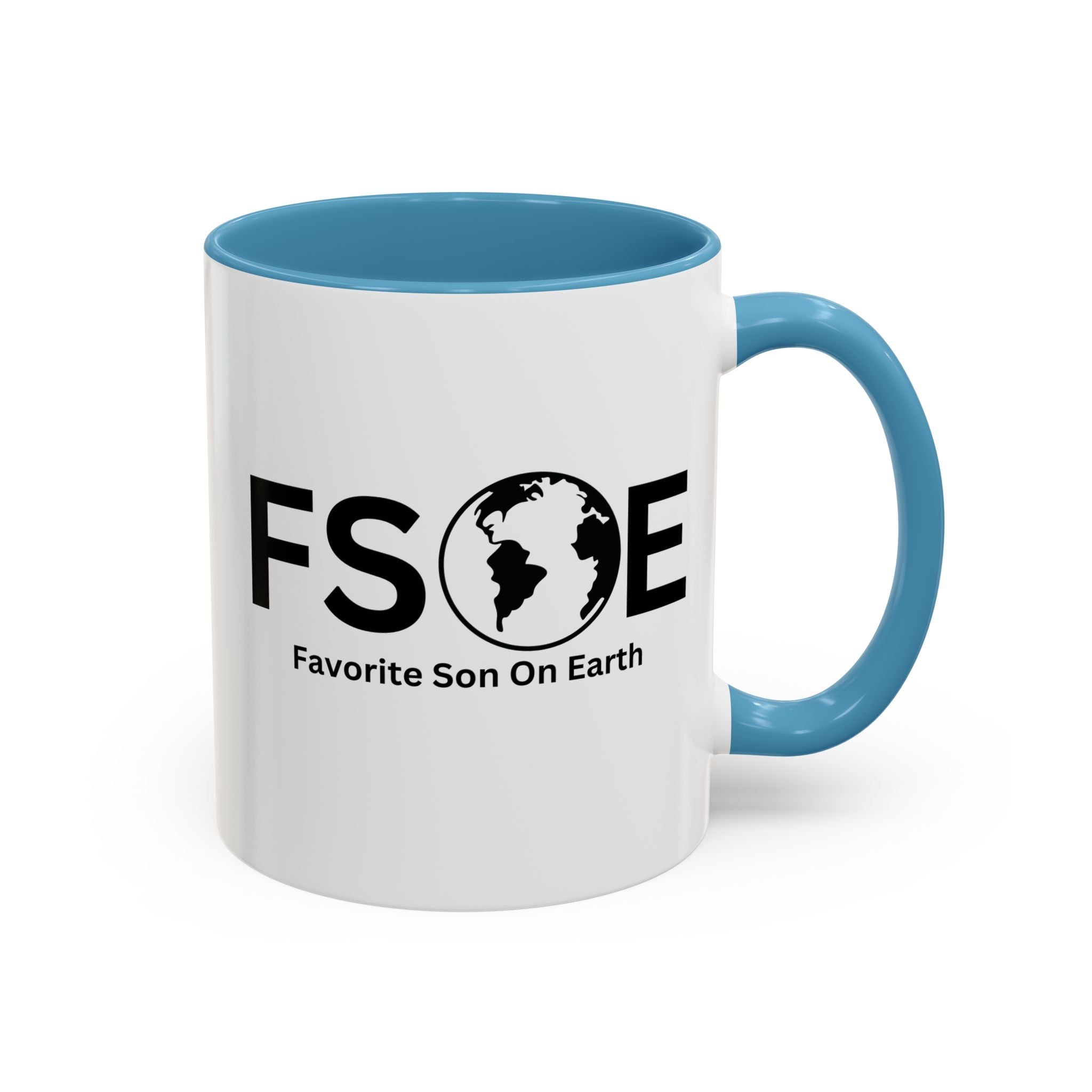 Favorite Son On Earth (FSOE) Accent Coffee Mug (11oz, 15oz)