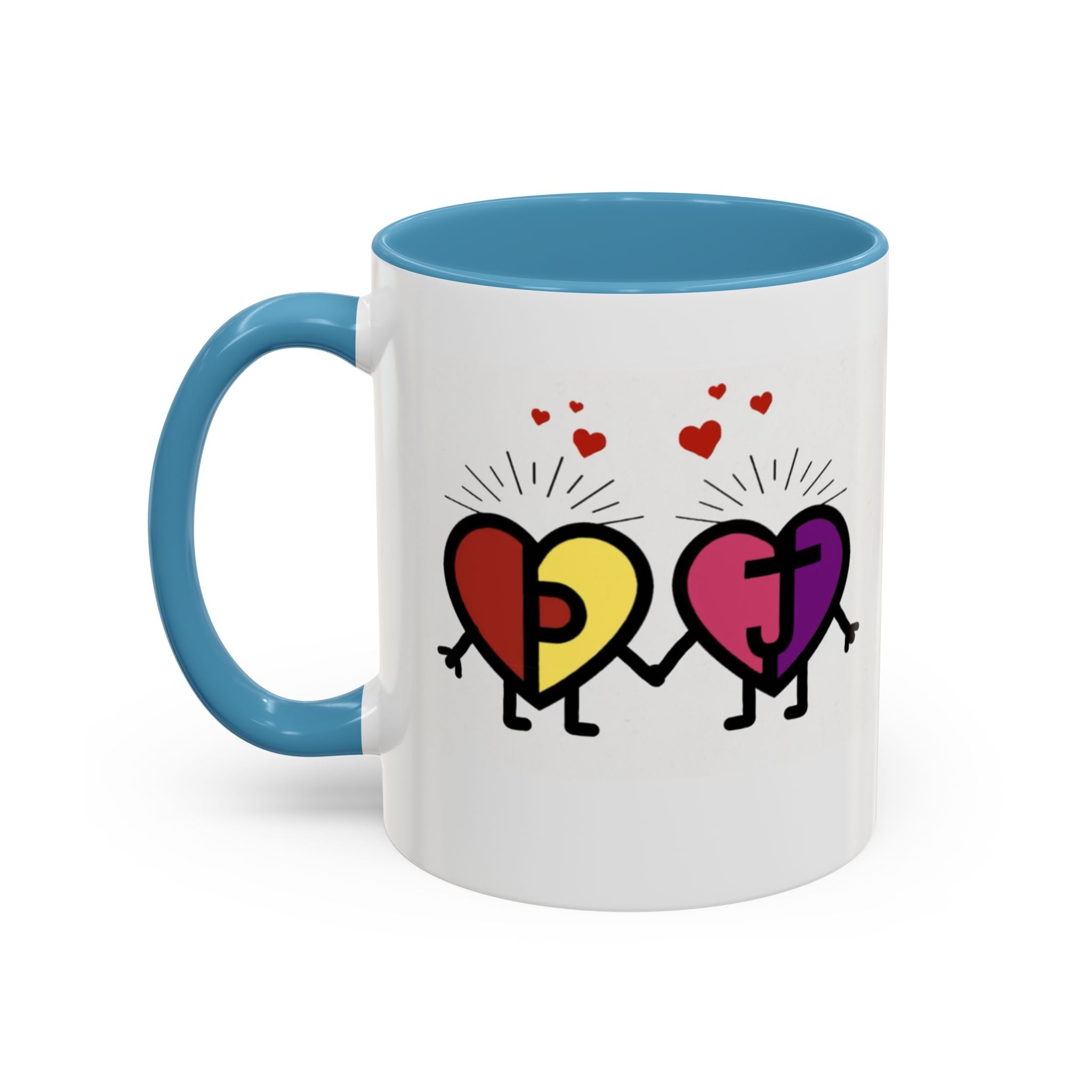PJ & Joy Passionoy Mascots Accent Coffee Mug (11, 15oz)
