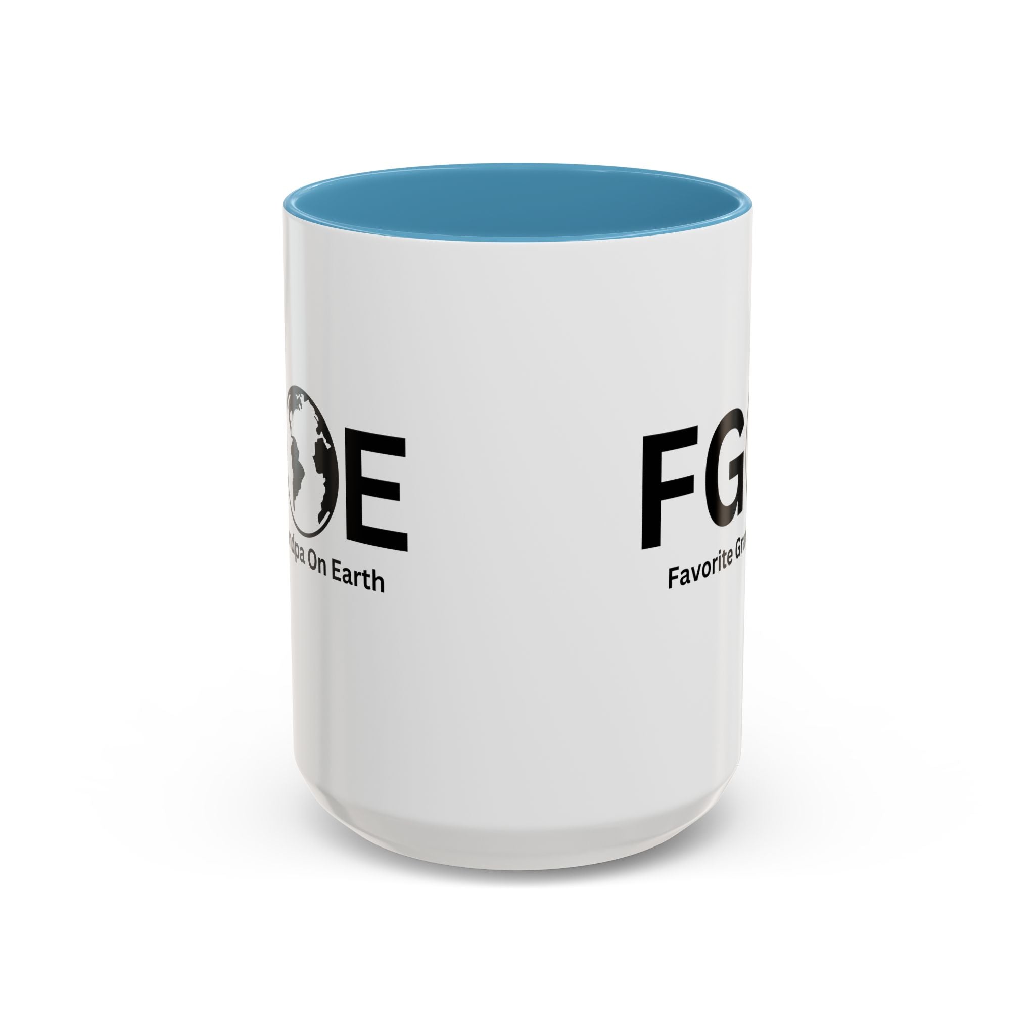 Favorite Grandpa On Earth (FGOE) Accent Coffee Mug (11oz, 15oz)