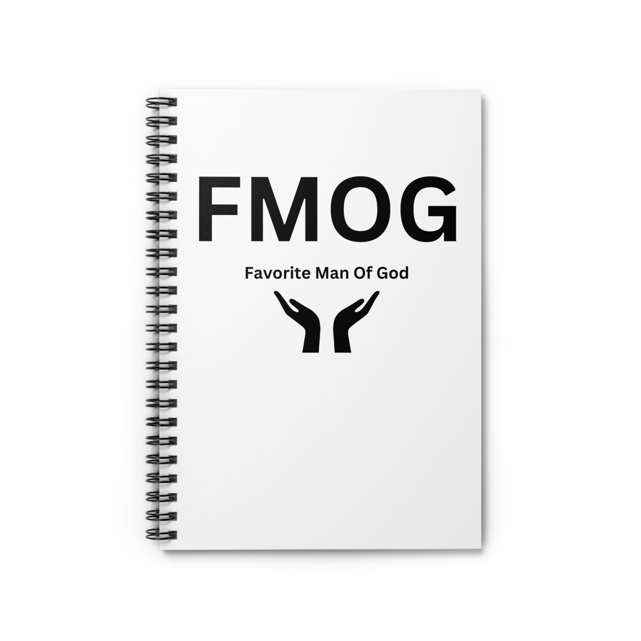 Favorite Man of God (FMOG) Spiral Notebook - 118 Page Ruled Line Notebook for Everyday Use