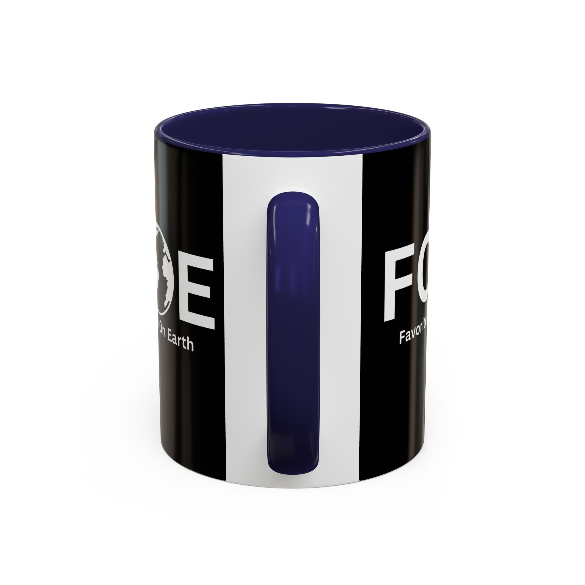 Favorite Cousin On Earth (FCOE) Accent Coffee Mug (11oz, 15oz)