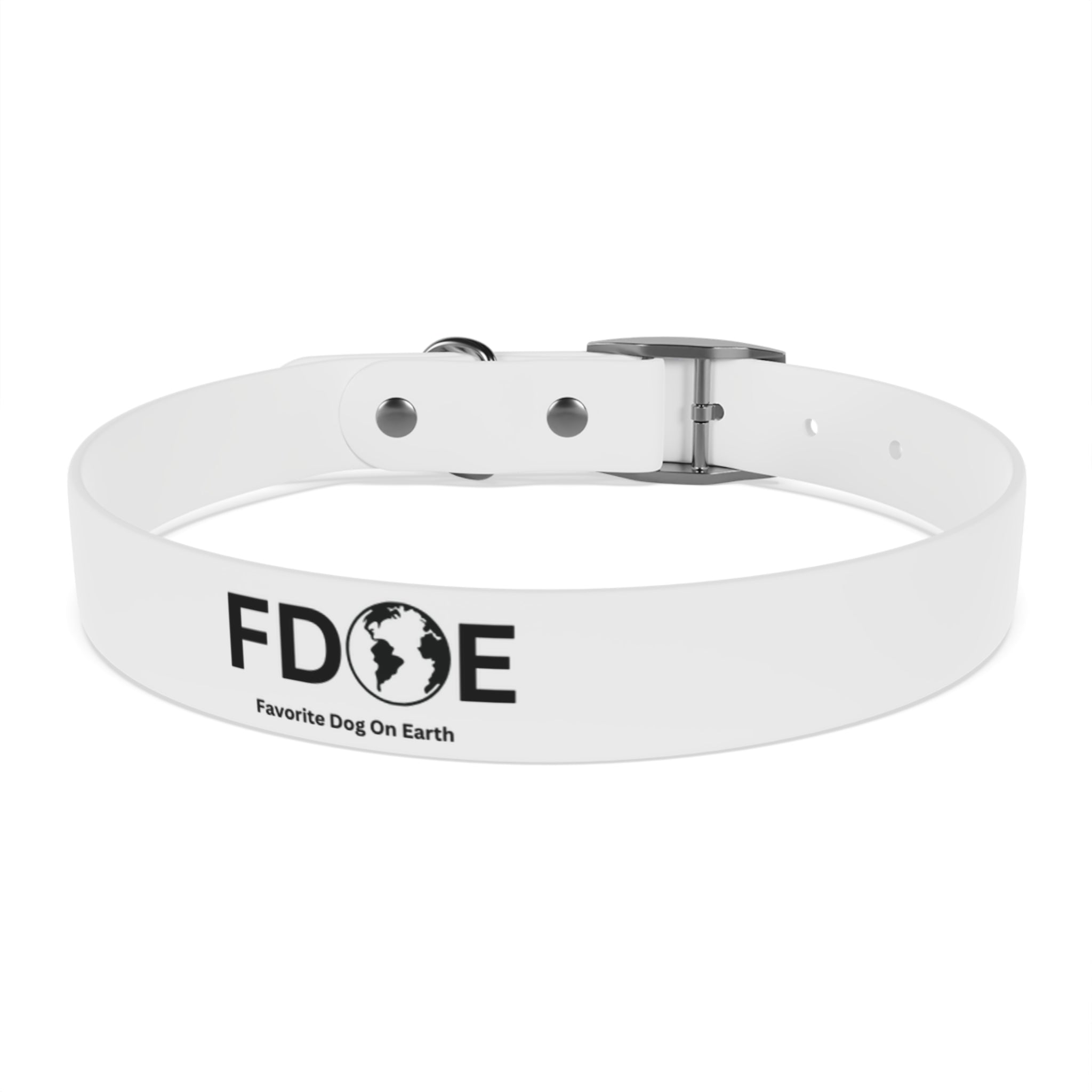 Favorite Dog On Earth (FDOE) Collar, Personalized Pet Accessory, Custom Dog Collar, Stylish Pet Gear, Durable Dog Collar