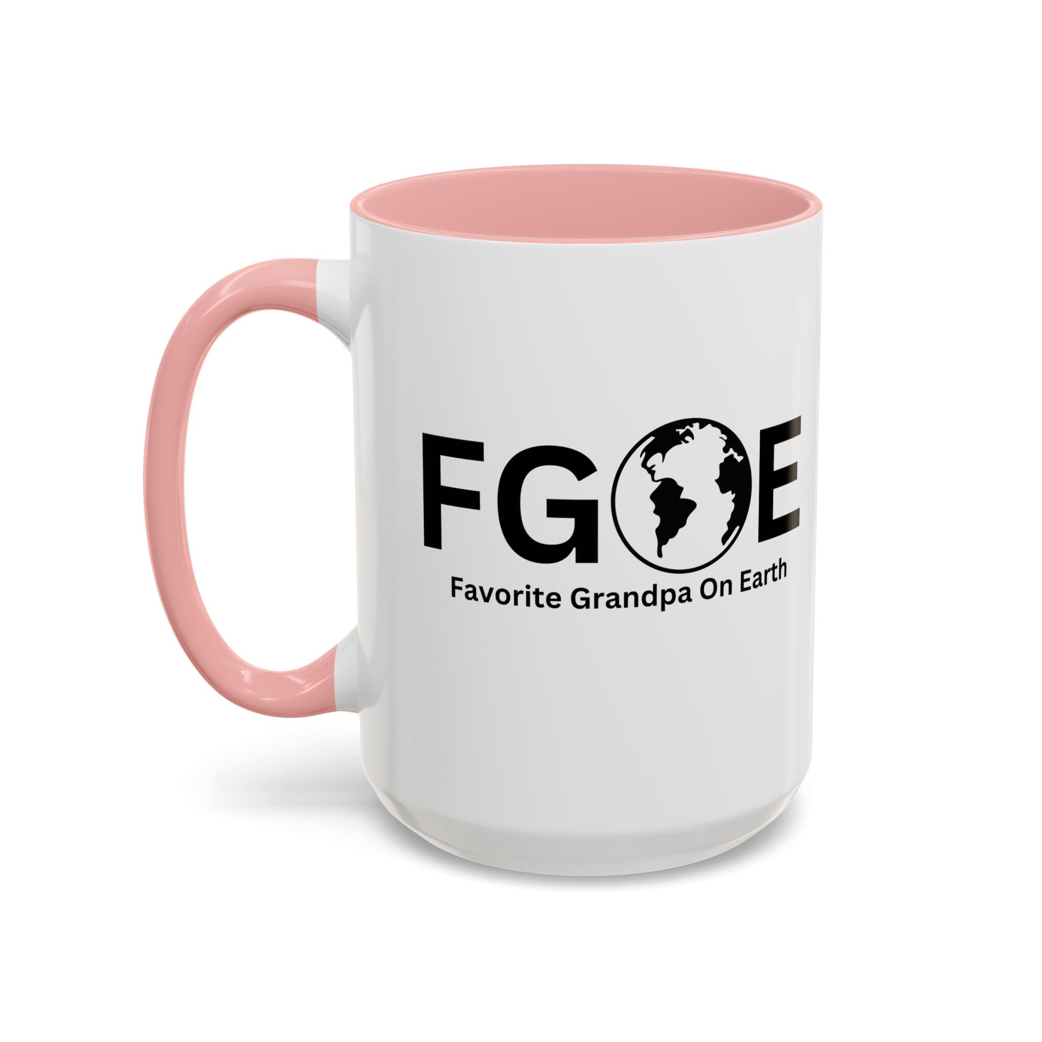 Favorite Grandpa On Earth (FGOE) Accent Coffee Mug (11oz, 15oz)