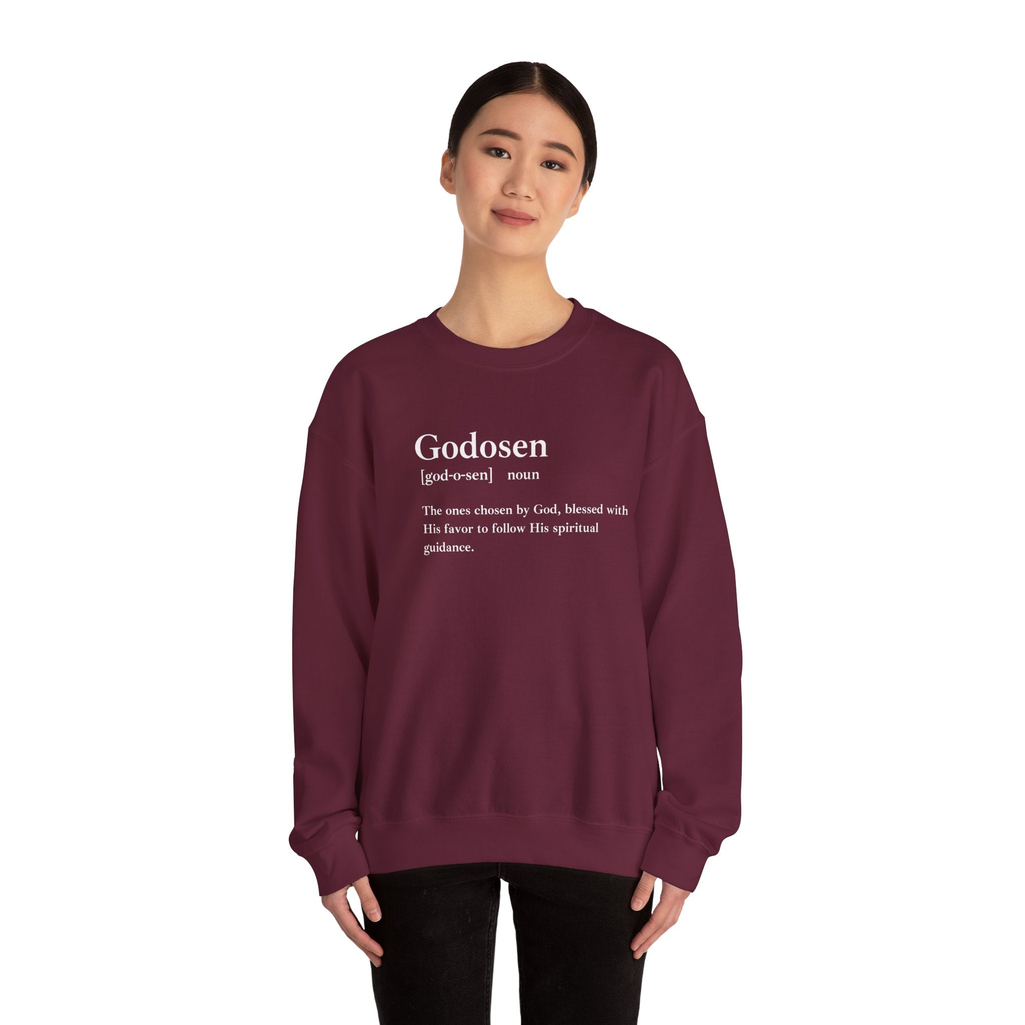 Godosen Unisex Heavy Blend Crewneck Sweatshirt - Cozy and Durable Style