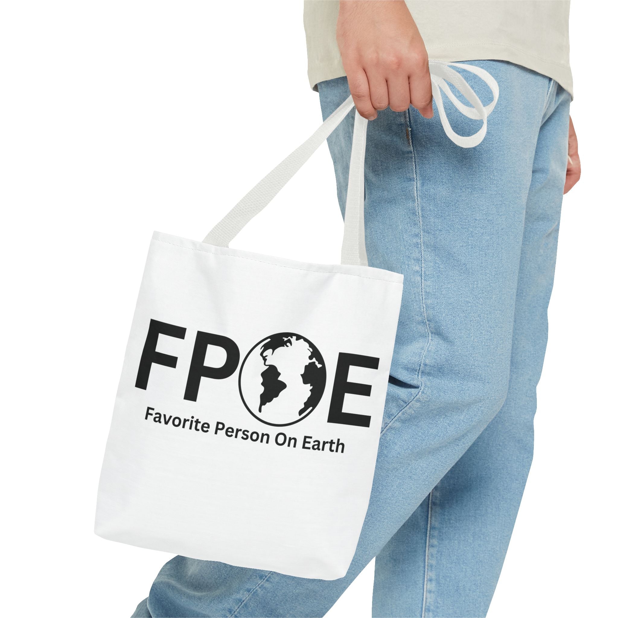 Favorite Person On Earth (FPOE) Tote Bag - Custom Printed Stylish and Functional Tote