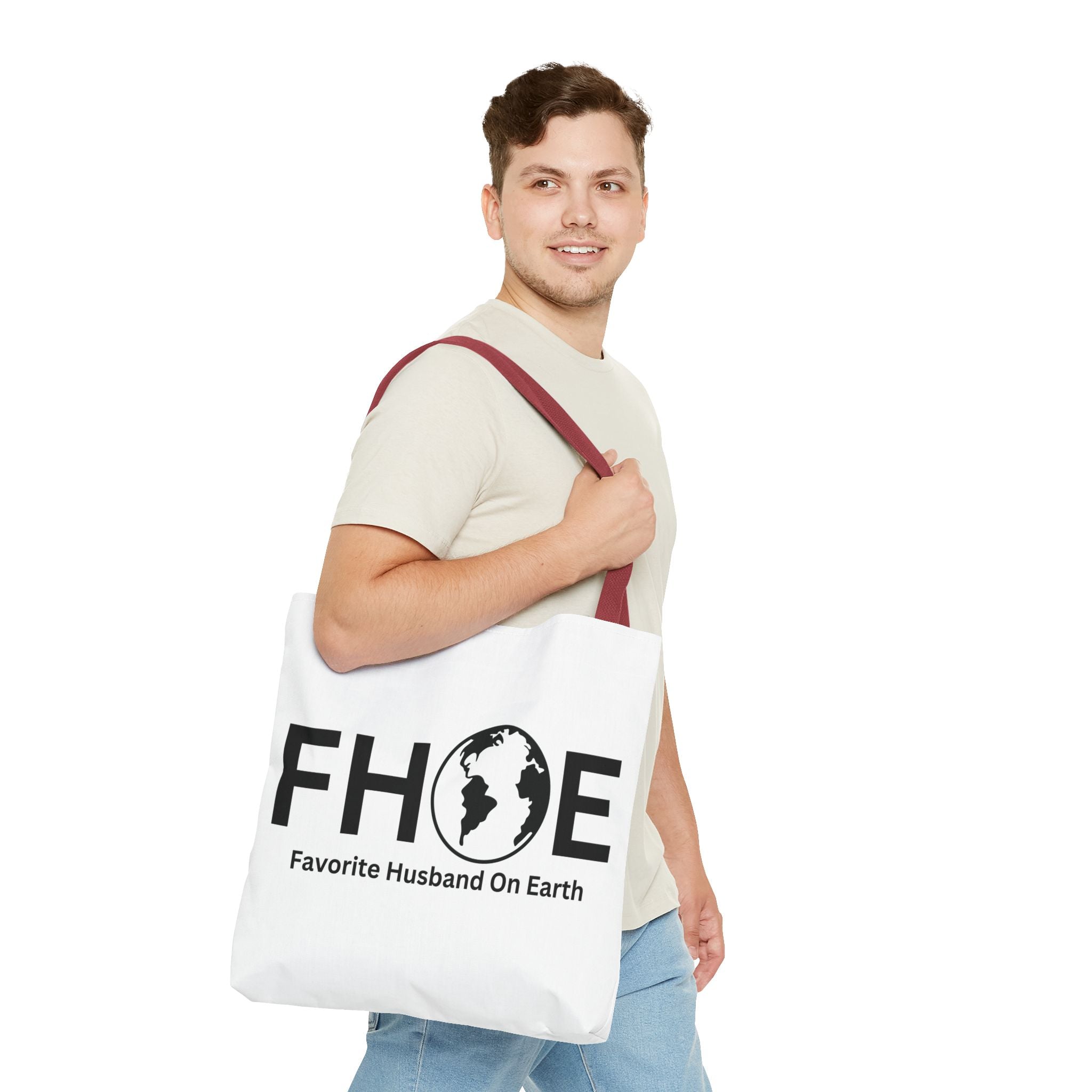 Favorite Husband On Earth (FHOE) Tote Bag - Custom Printed Stylish and Functional Tote