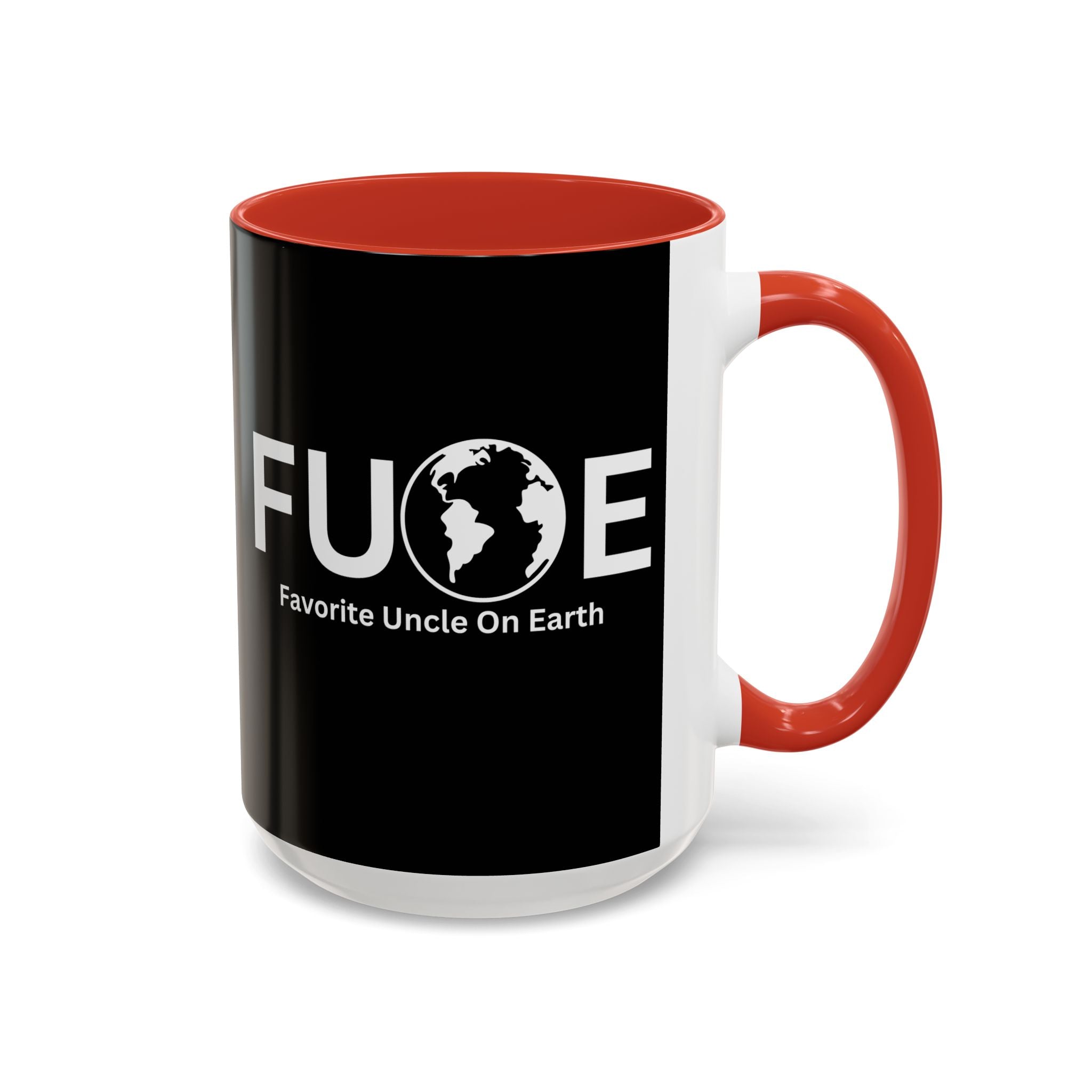 Favorite Uncle On Earth (FUOE) Accent Coffee Mug (11oz, 15oz)