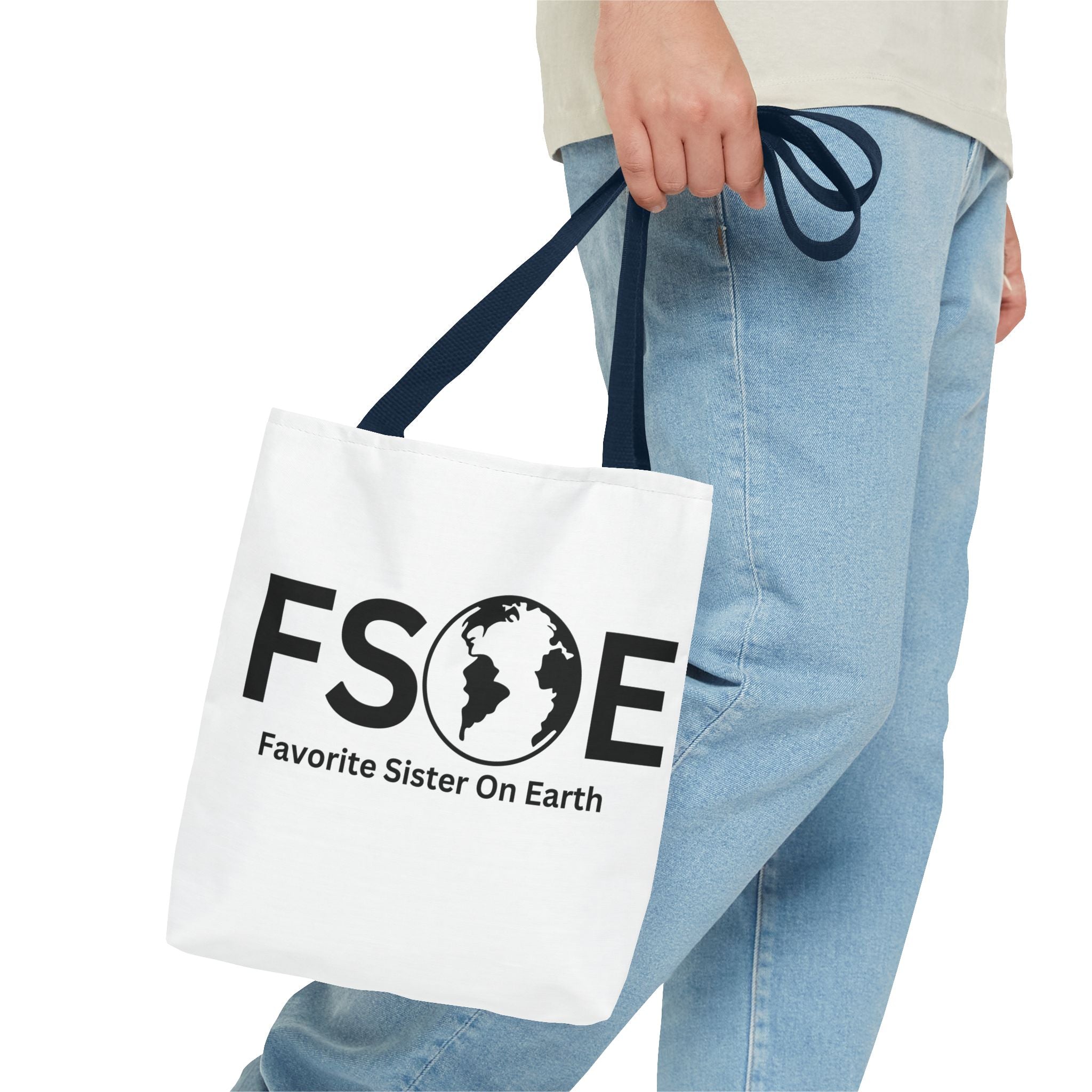 Favorite Sister On Earth (FSOE) Tote Bag - Custom Printed Stylish and Functional Tote