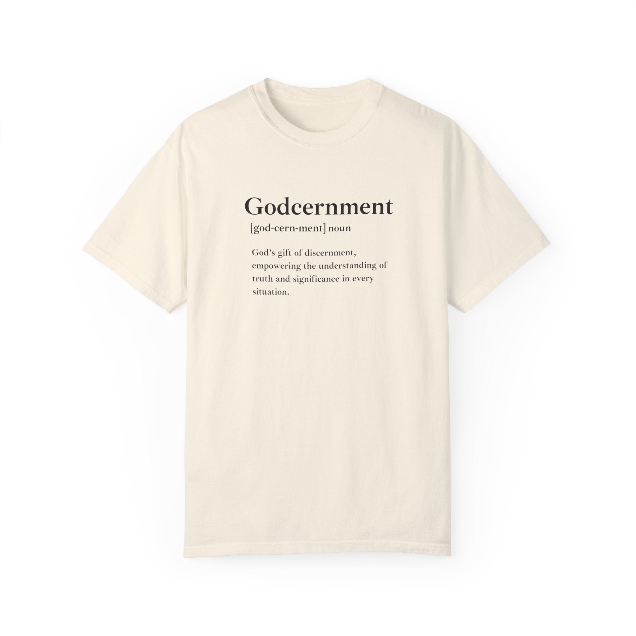 Godcernment T-Shirt – Comfort Colors 1717 Garment-Dyed Tee