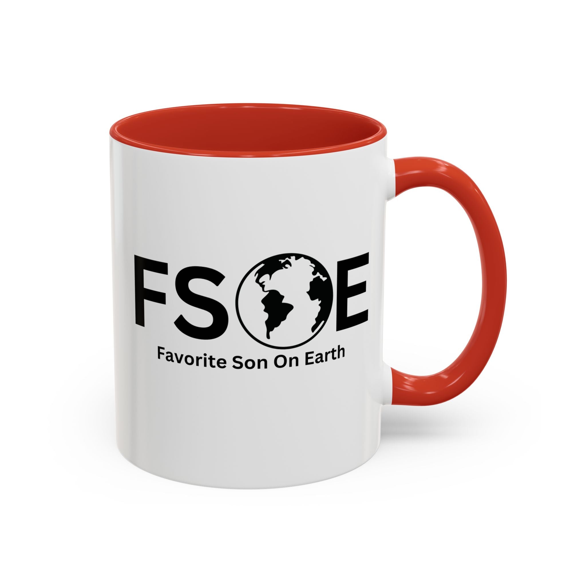 Favorite Son On Earth (FSOE) Accent Coffee Mug (11oz, 15oz)