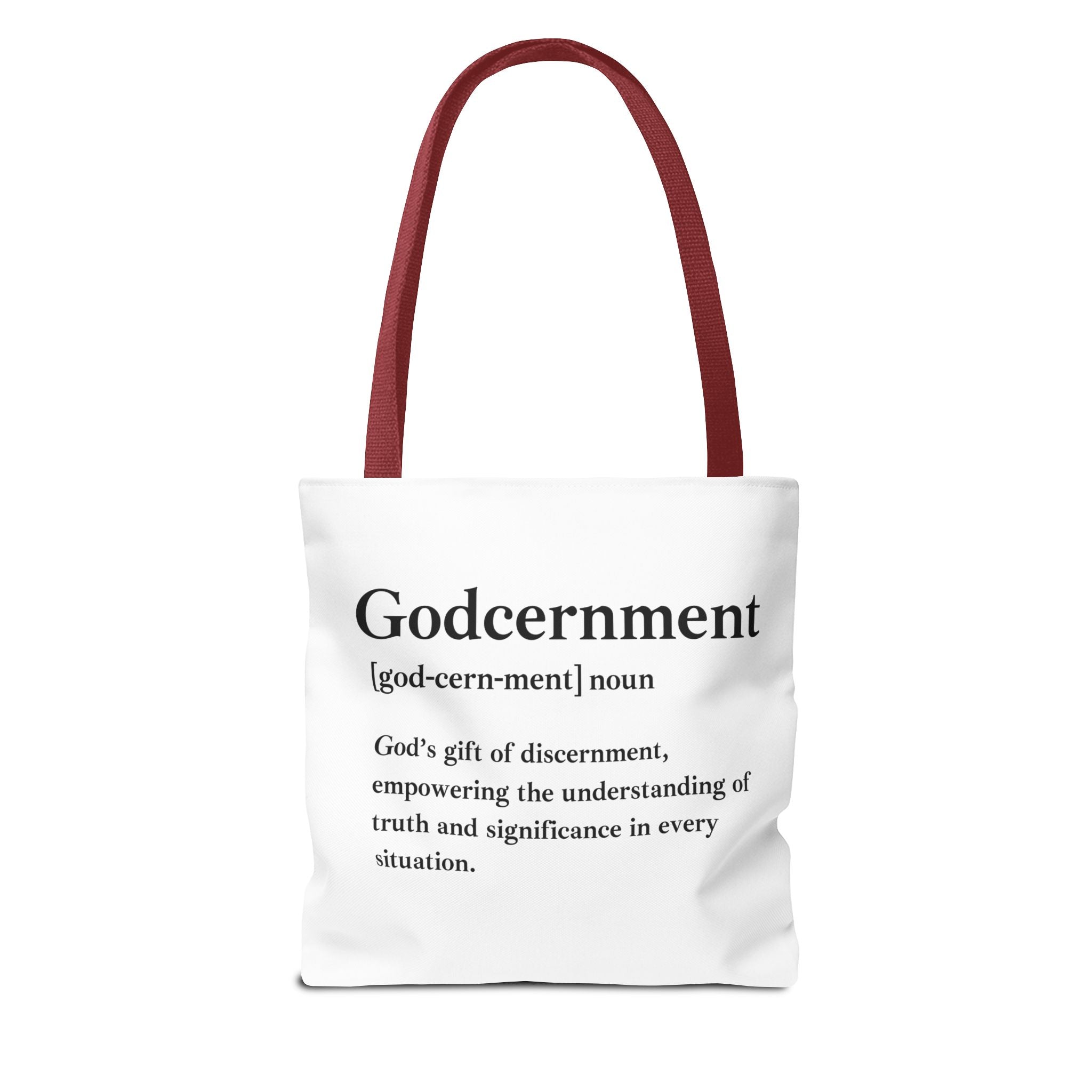 Godcernment Tote Bag - Custom Printed Stylish and Functional Tote
