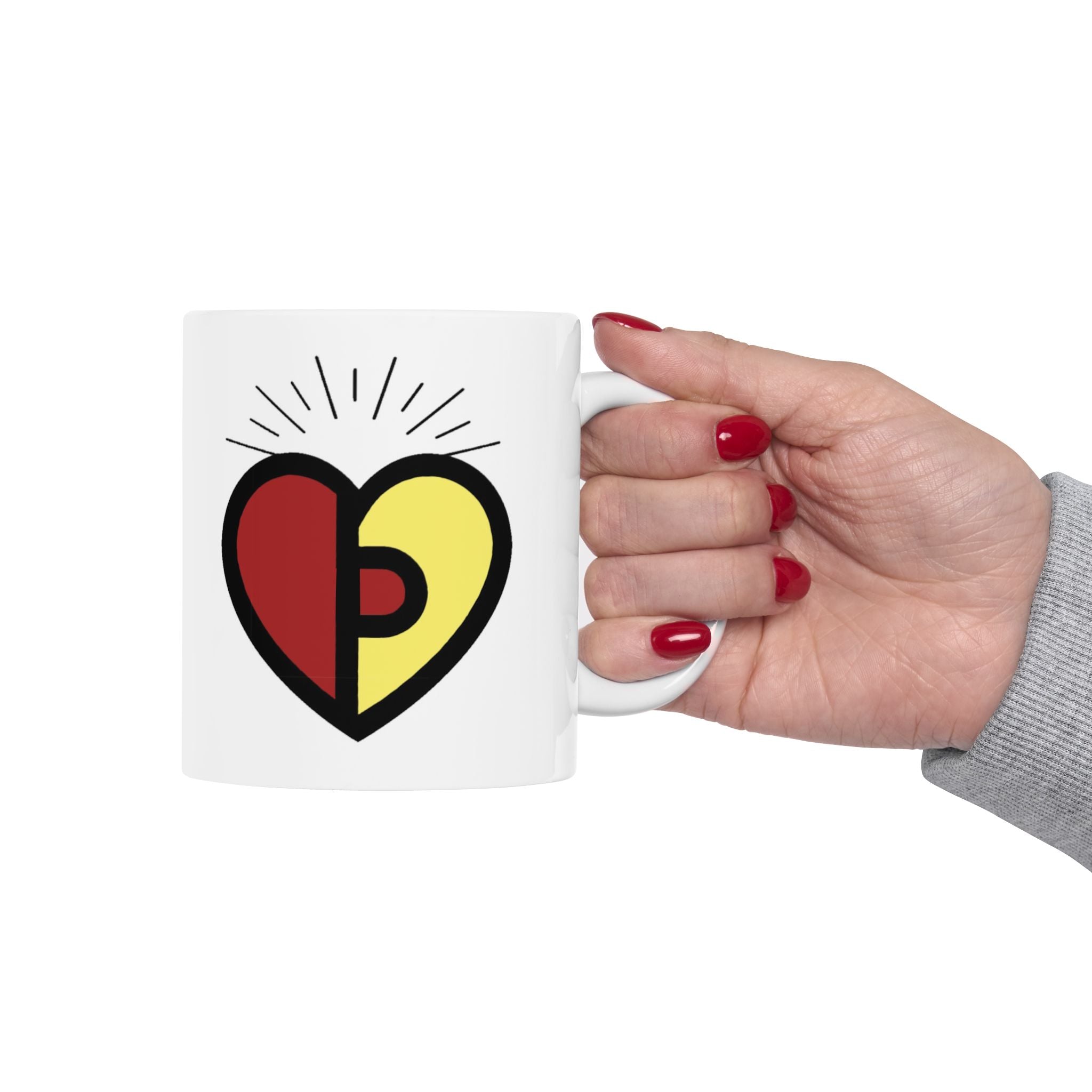 Passionoy Logo Accent Coffee Mug (11oz, 15oz)