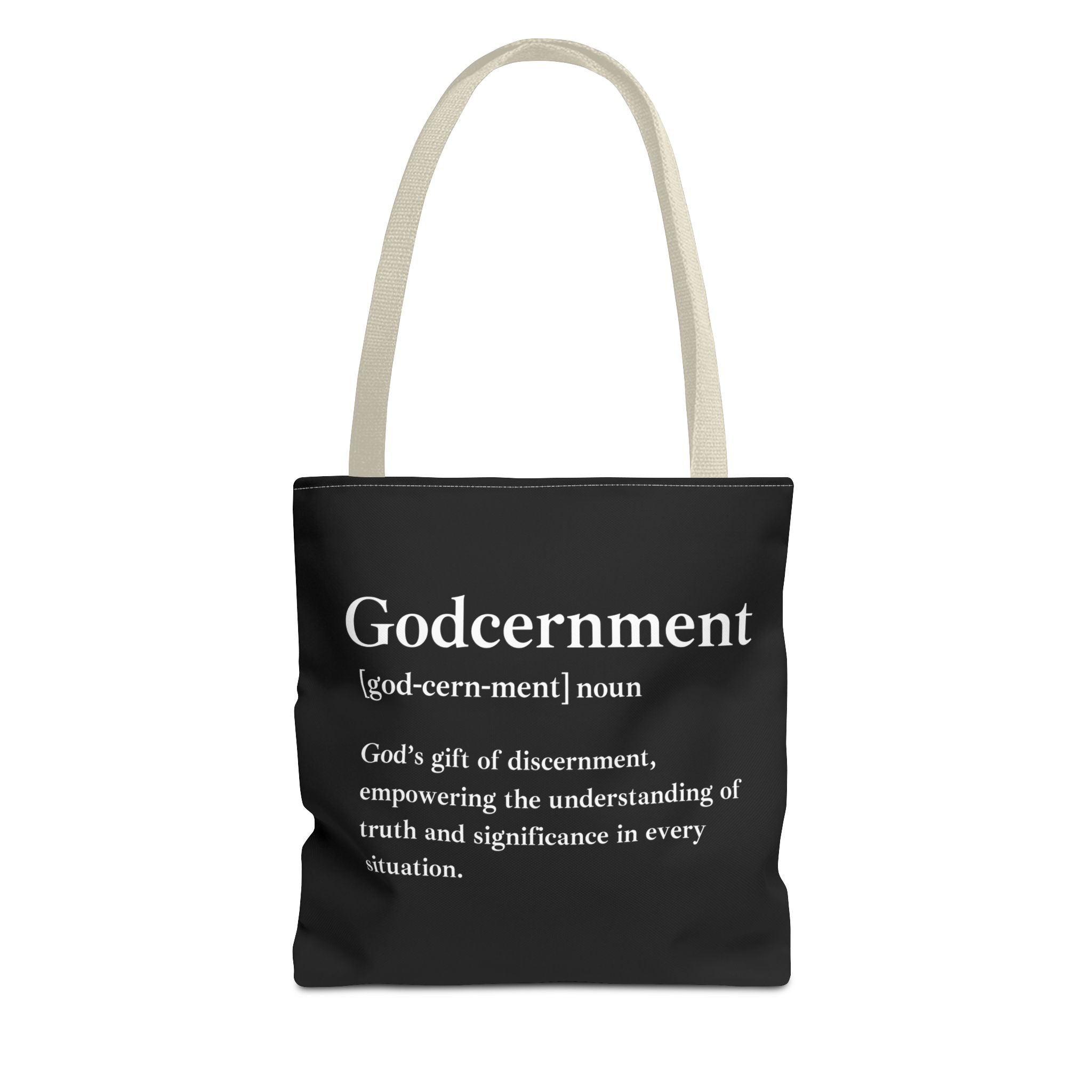 Godcernment Tote Bag - Custom Printed Stylish and Functional Tote