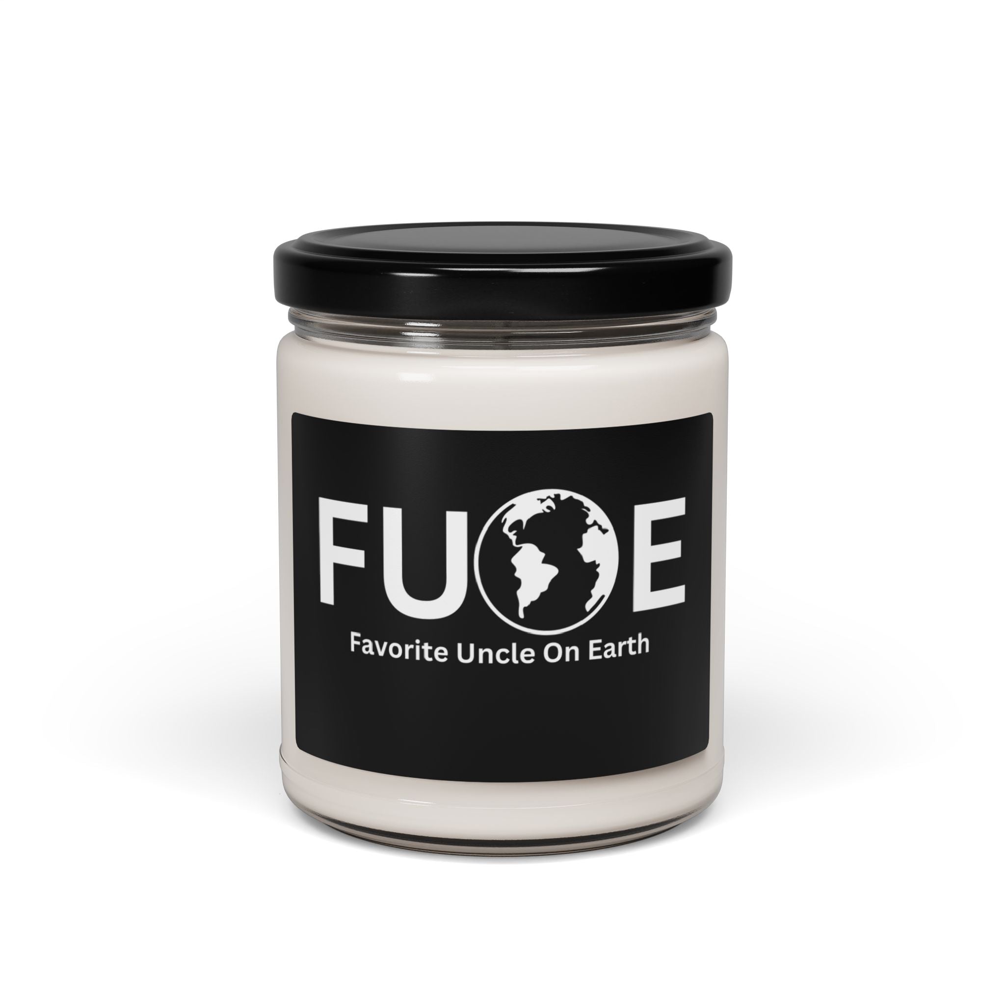 Favorite Uncle On Earth (FUOE) Scented Soy Candle - 9oz Natural Wax Candle with Custom Label