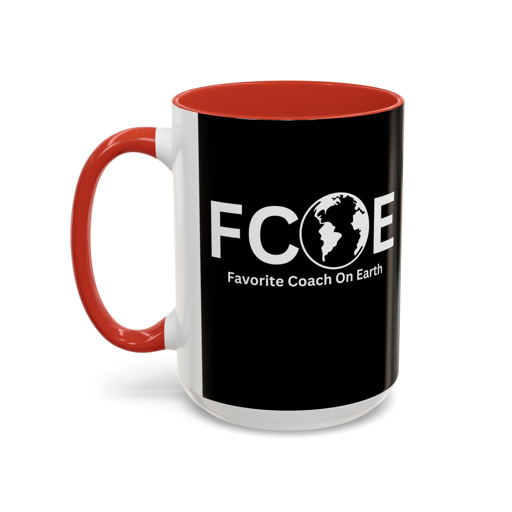 Favorite Coach On Earth (FCOE) Accent Coffee Mug (11oz, 15oz)