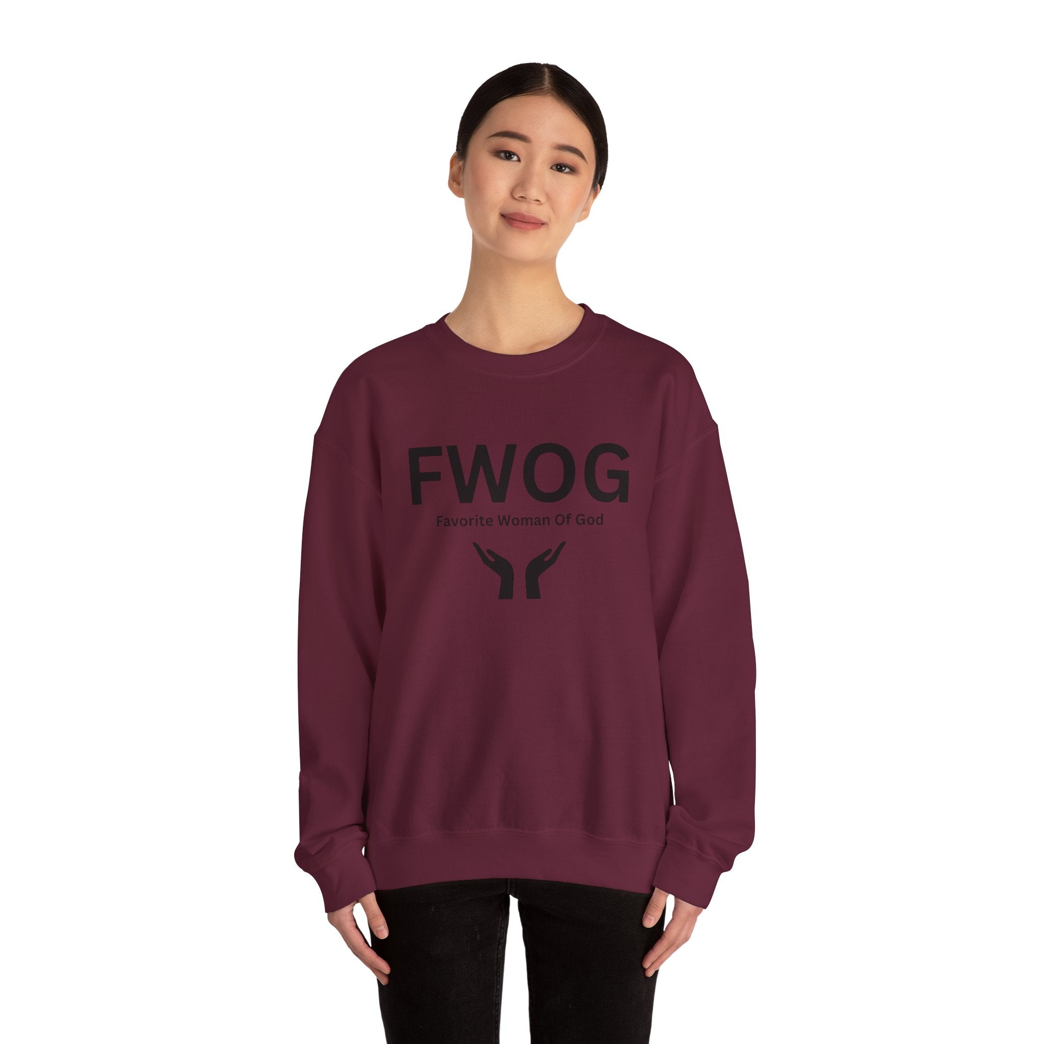 Favorite Woman of God (FWOG) Unisex Heavy Blend™ Crewneck Sweatshirt