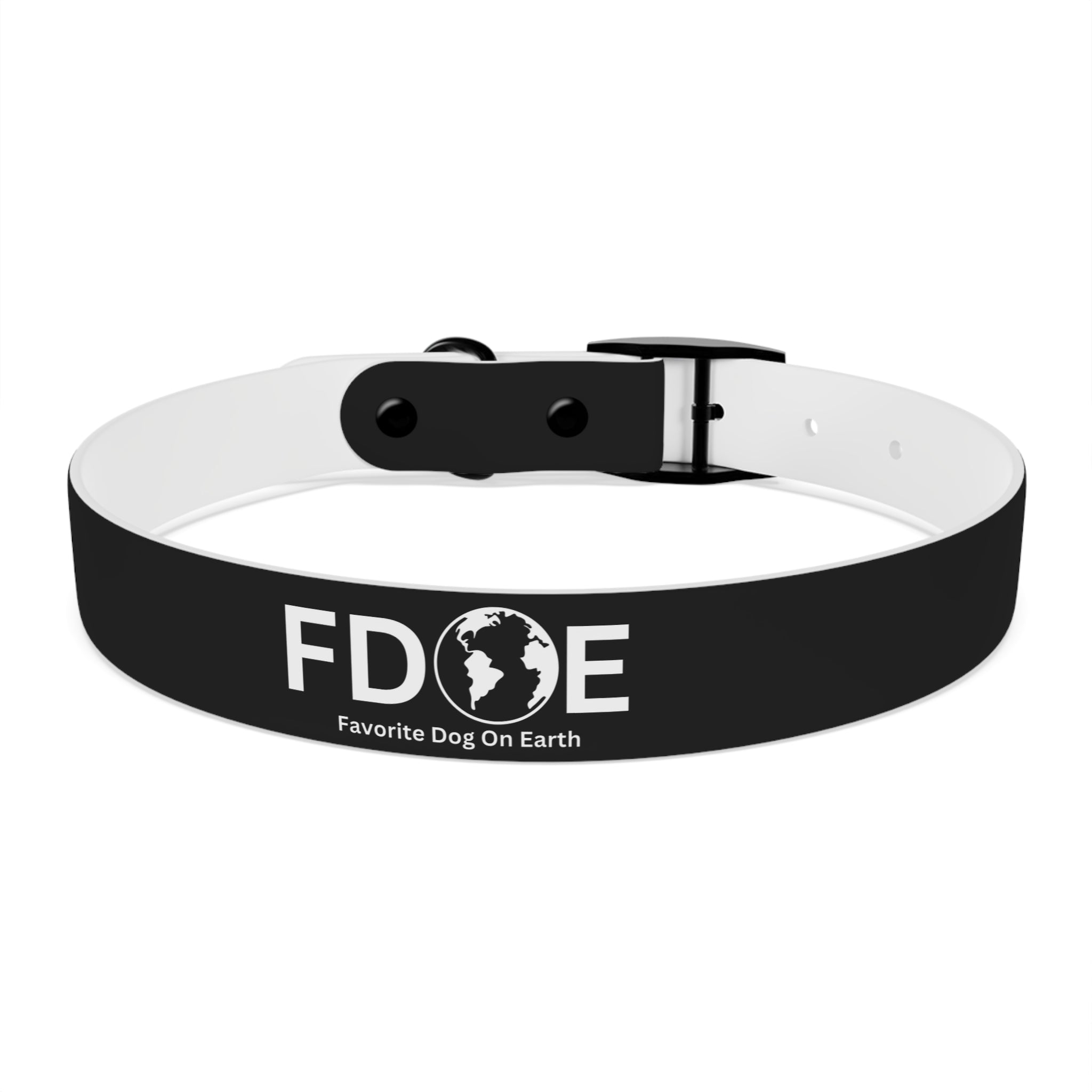 Favorite Dog On Earth (FDOE) Personalized Dog Collar - Customizable and Stylish Pet Accessory