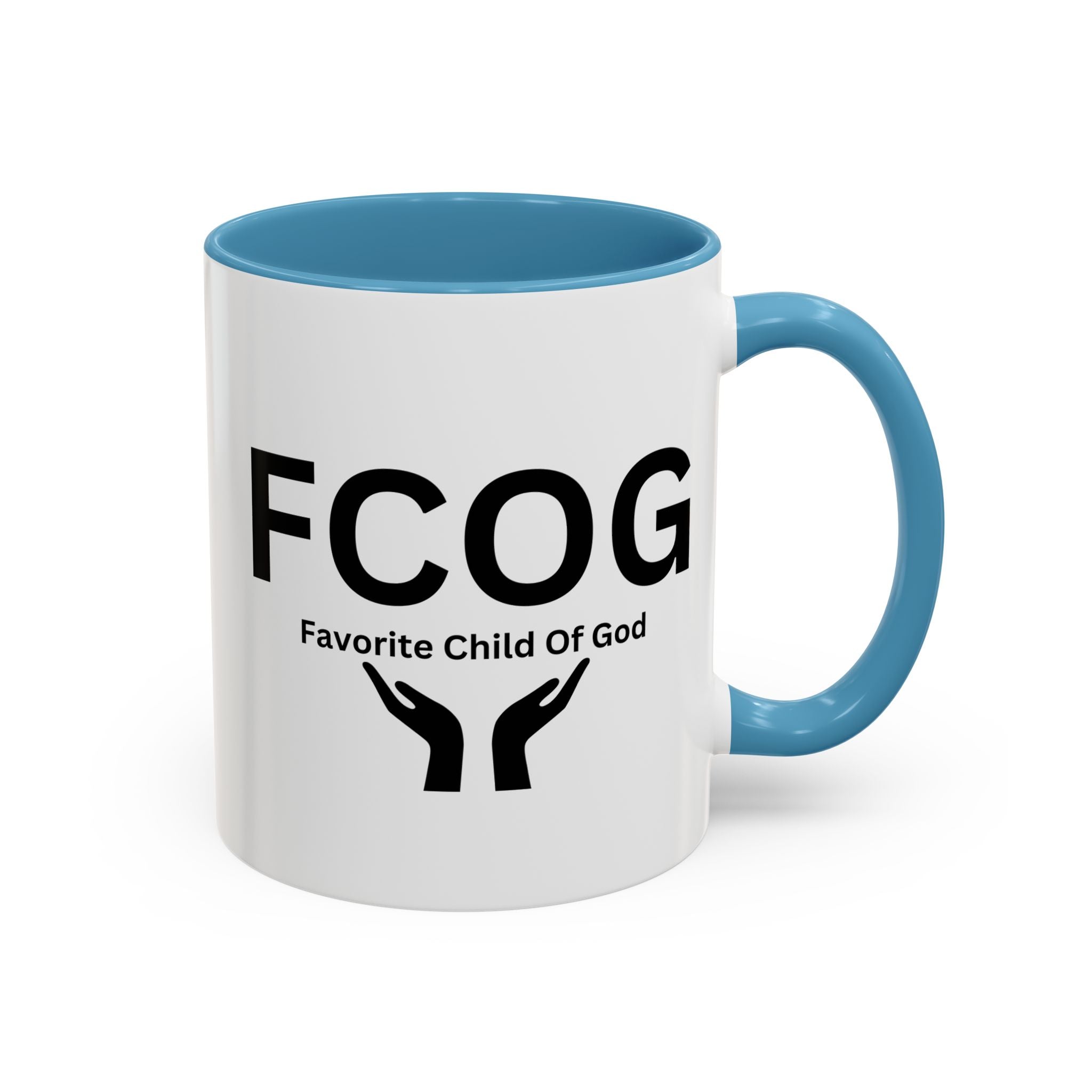 Favorite Child of God (FCOG) Accent Coffee Mug (11, 15oz)