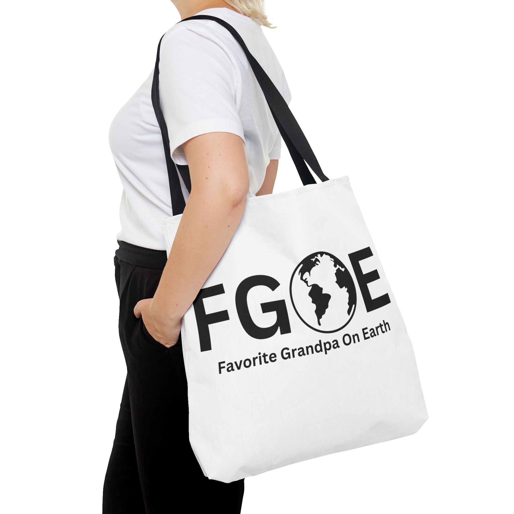 Favorite Grandpa On Earth (FGOE) Tote Bag - Custom Printed Stylish and Functional Tote