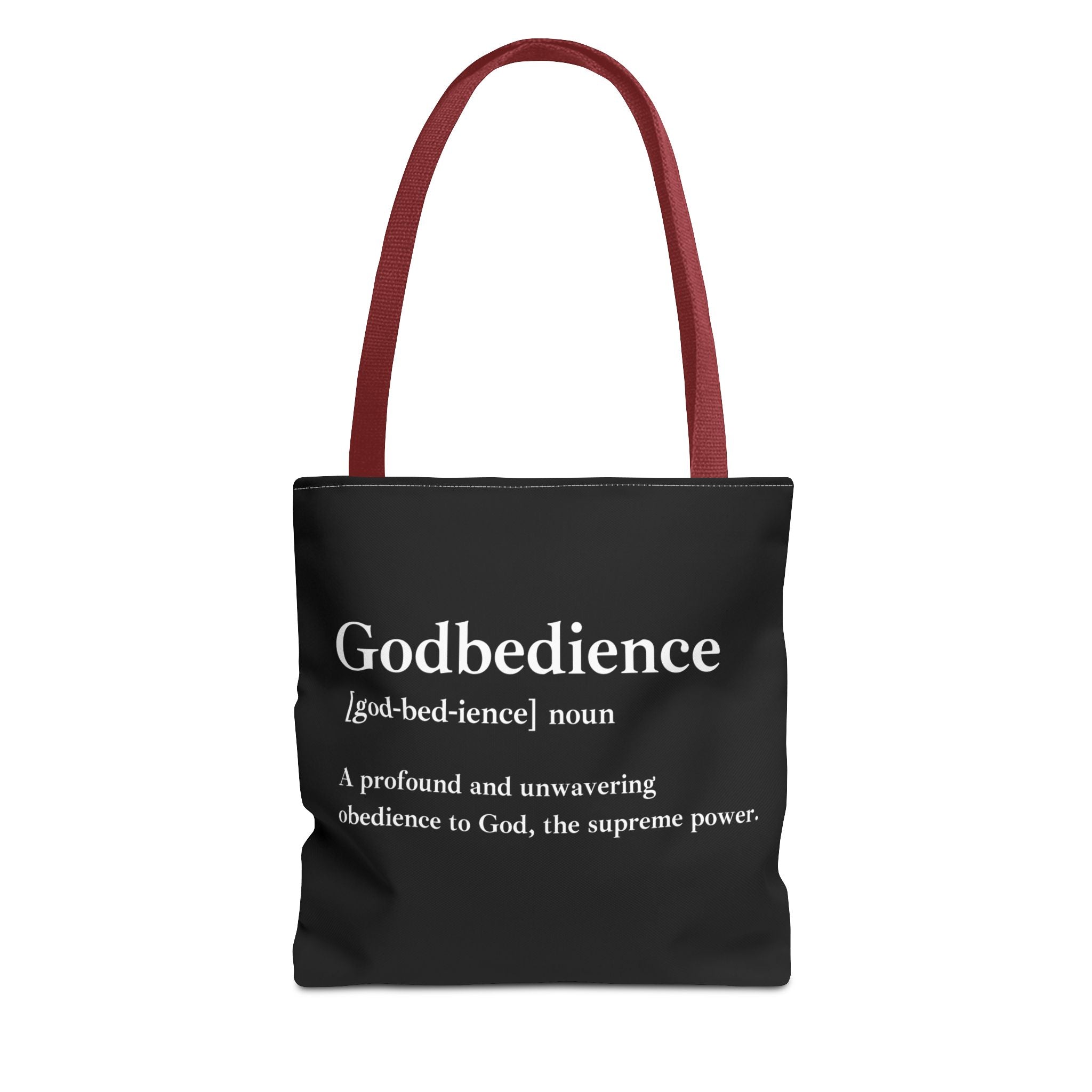 Godbedience Tote Bag - Custom Printed Stylish and Functional Tote
