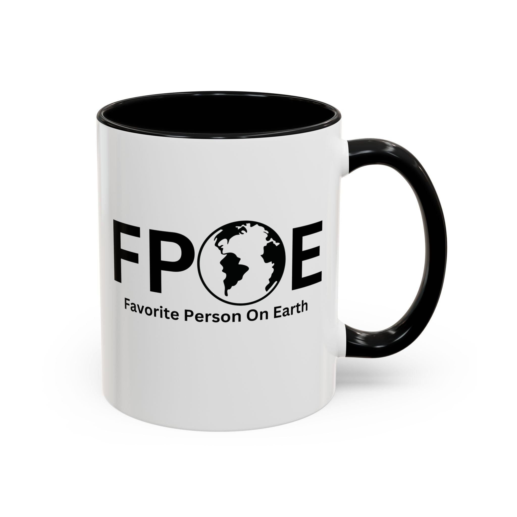 Favorite Person On Earth (FPOE) Accent Coffee Mug (11oz, 15oz)