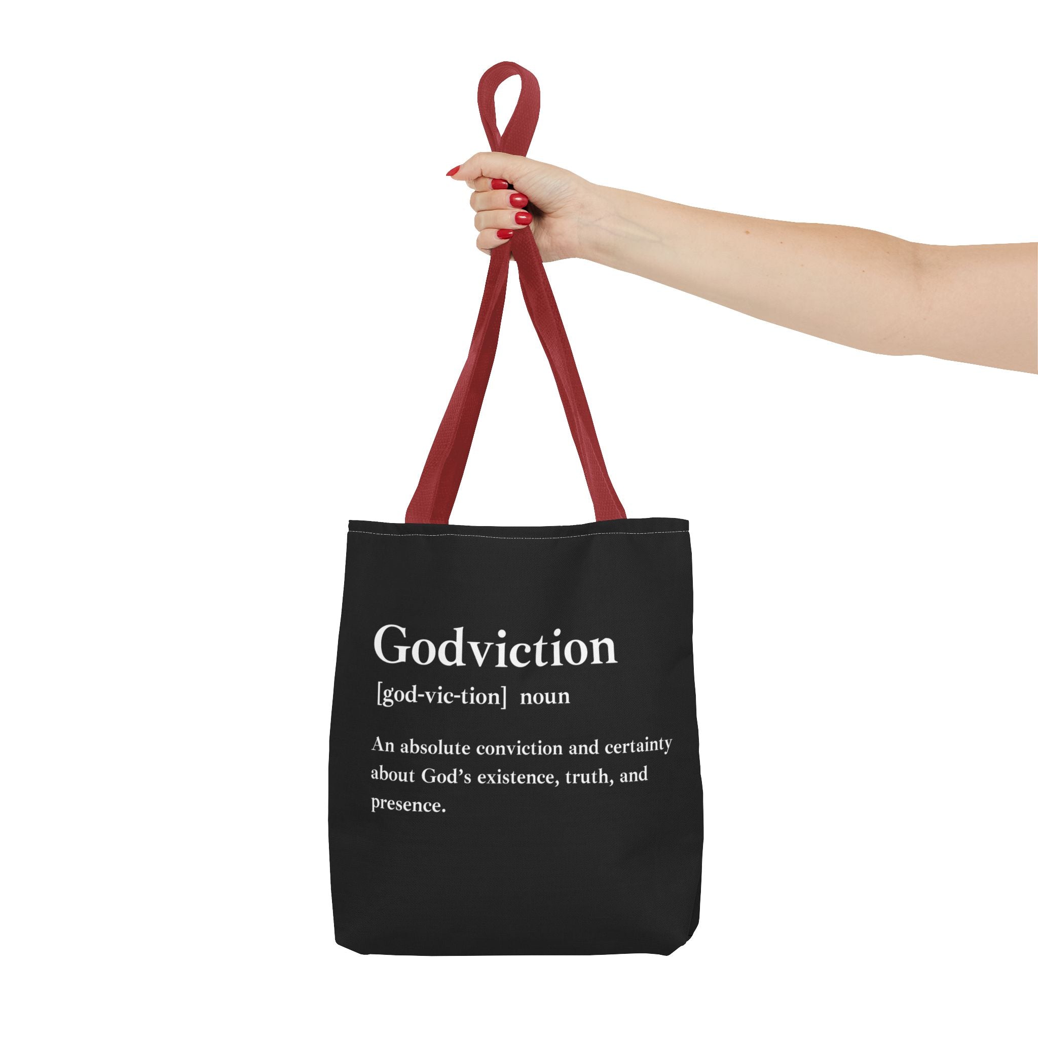 Godviction Tote Bag - Custom Printed Stylish and Functional Tote
