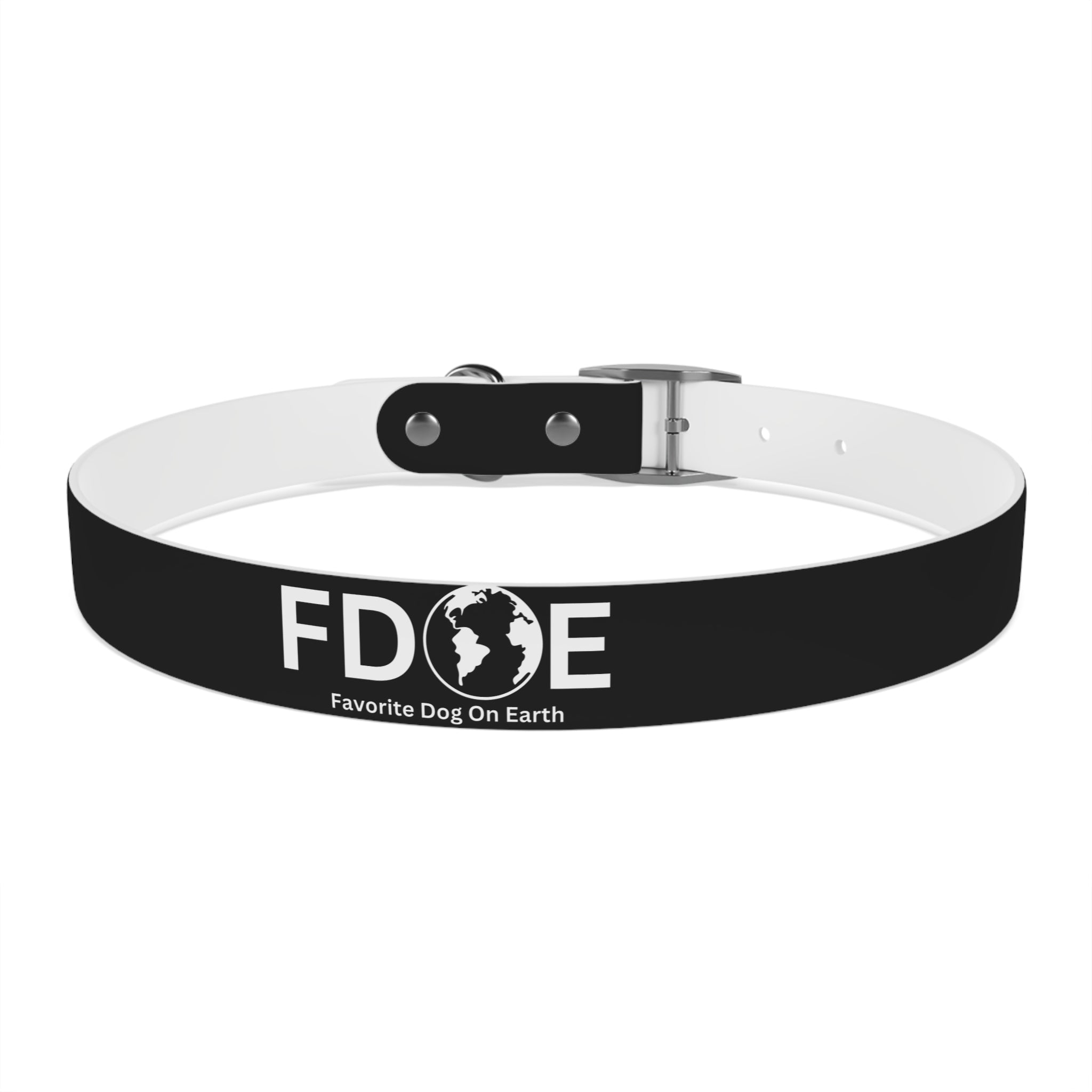 Favorite Dog On Earth (FDOE) Personalized Dog Collar - Customizable and Stylish Pet Accessory